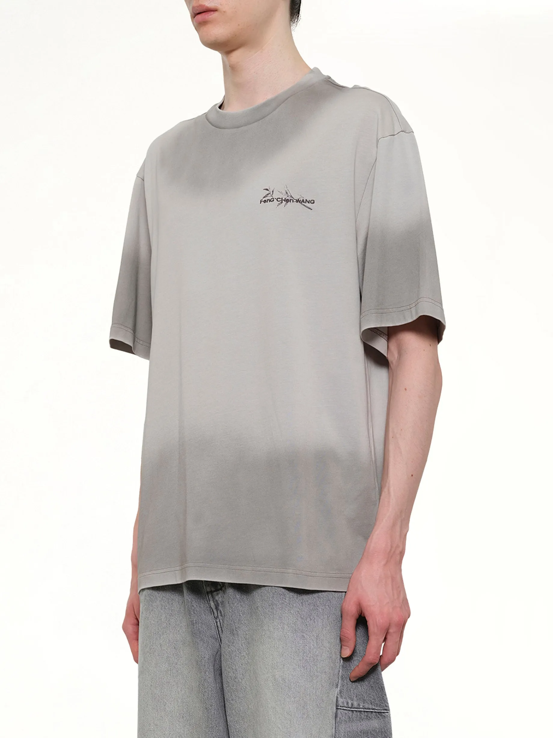 Spray Painted Logo T-Shirt in Grey sold by MARAIS product image thumbnail 3