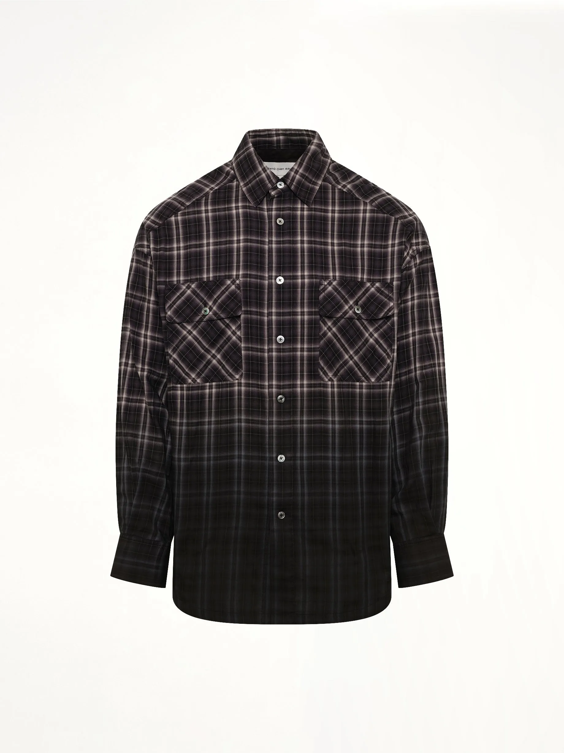 Check Workwear Shirt in Black sold by MARAIS product image thumbnail 2