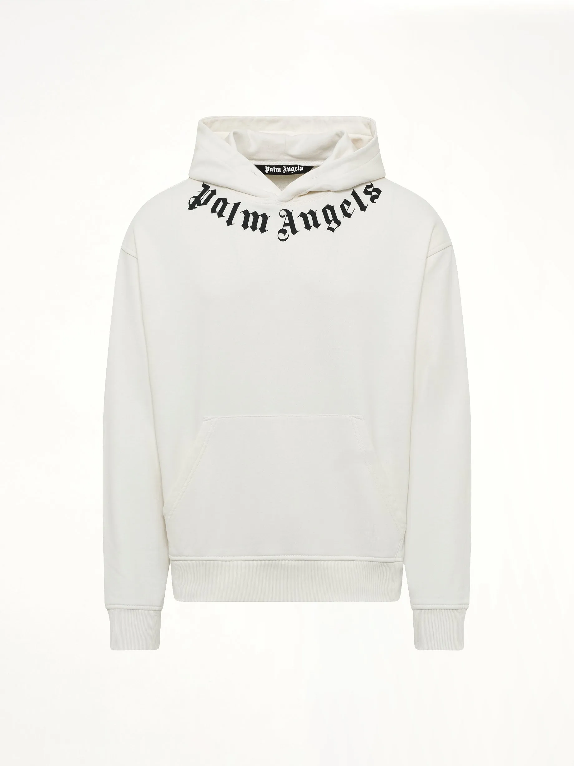 Neck Logo Regular Hoodie in Off White/Black sold by MARAIS product image thumbnail 2