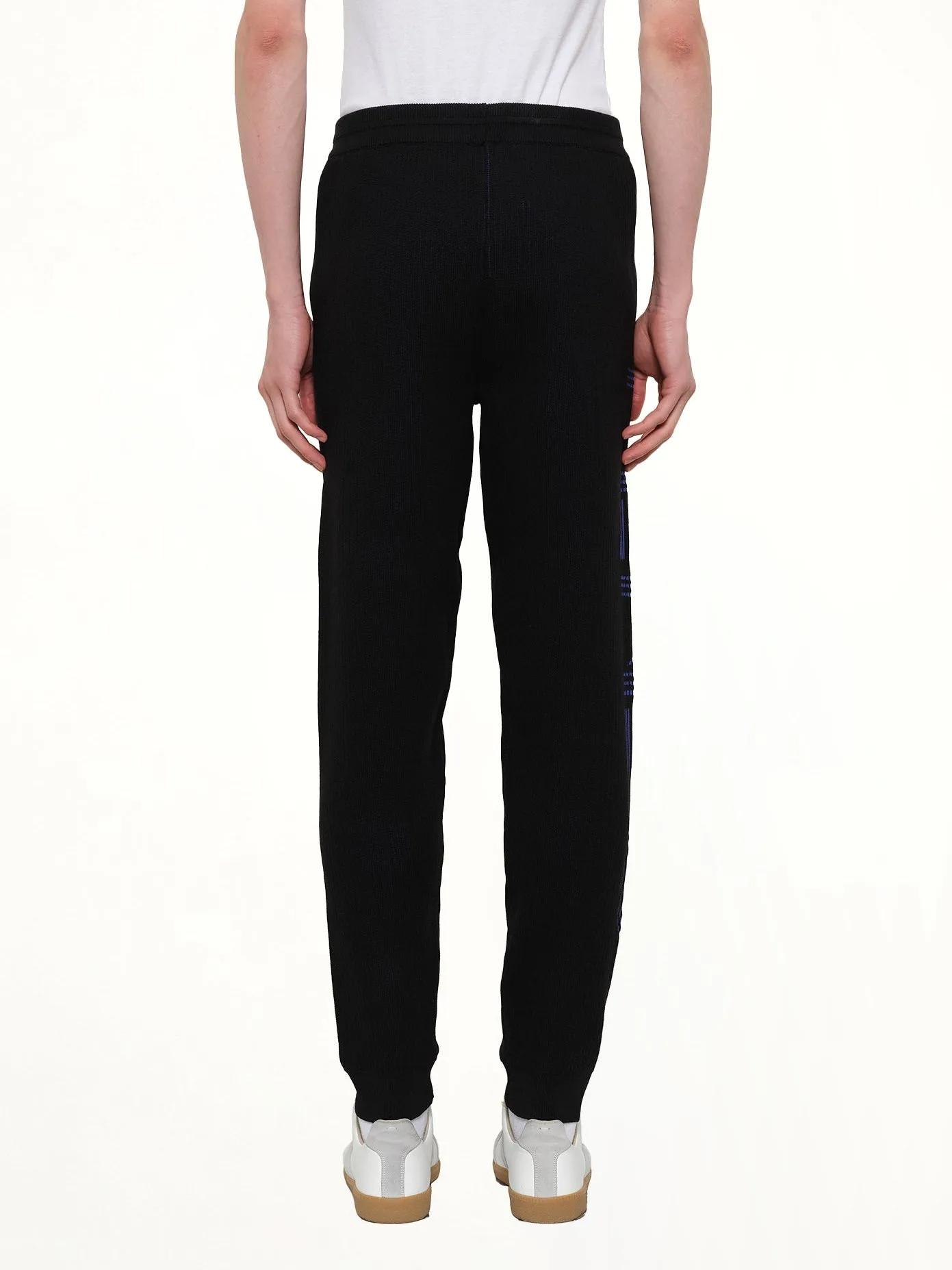 Knitted Track Pants in Black sold by MARAIS product image thumbnail 3