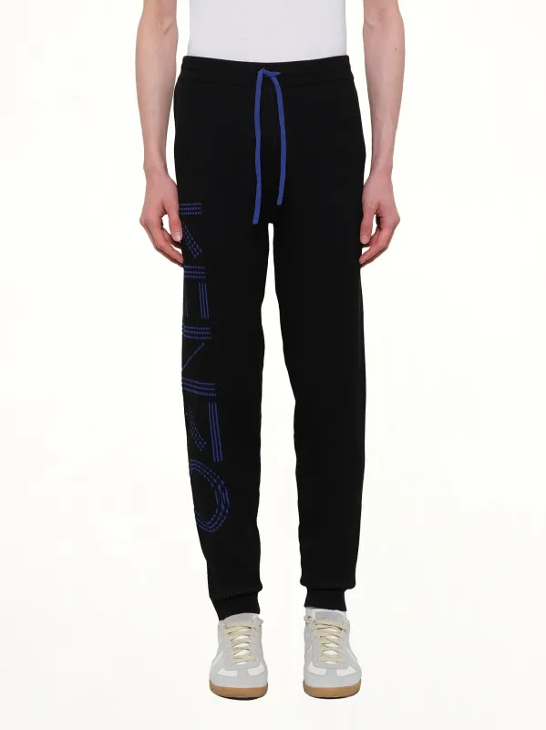 Knitted Track Pants in Black made by Kenzo
