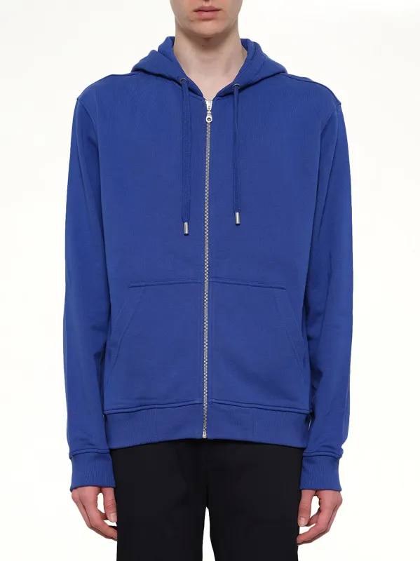 Logo Zip Hoodie in Blue made by Kenzo