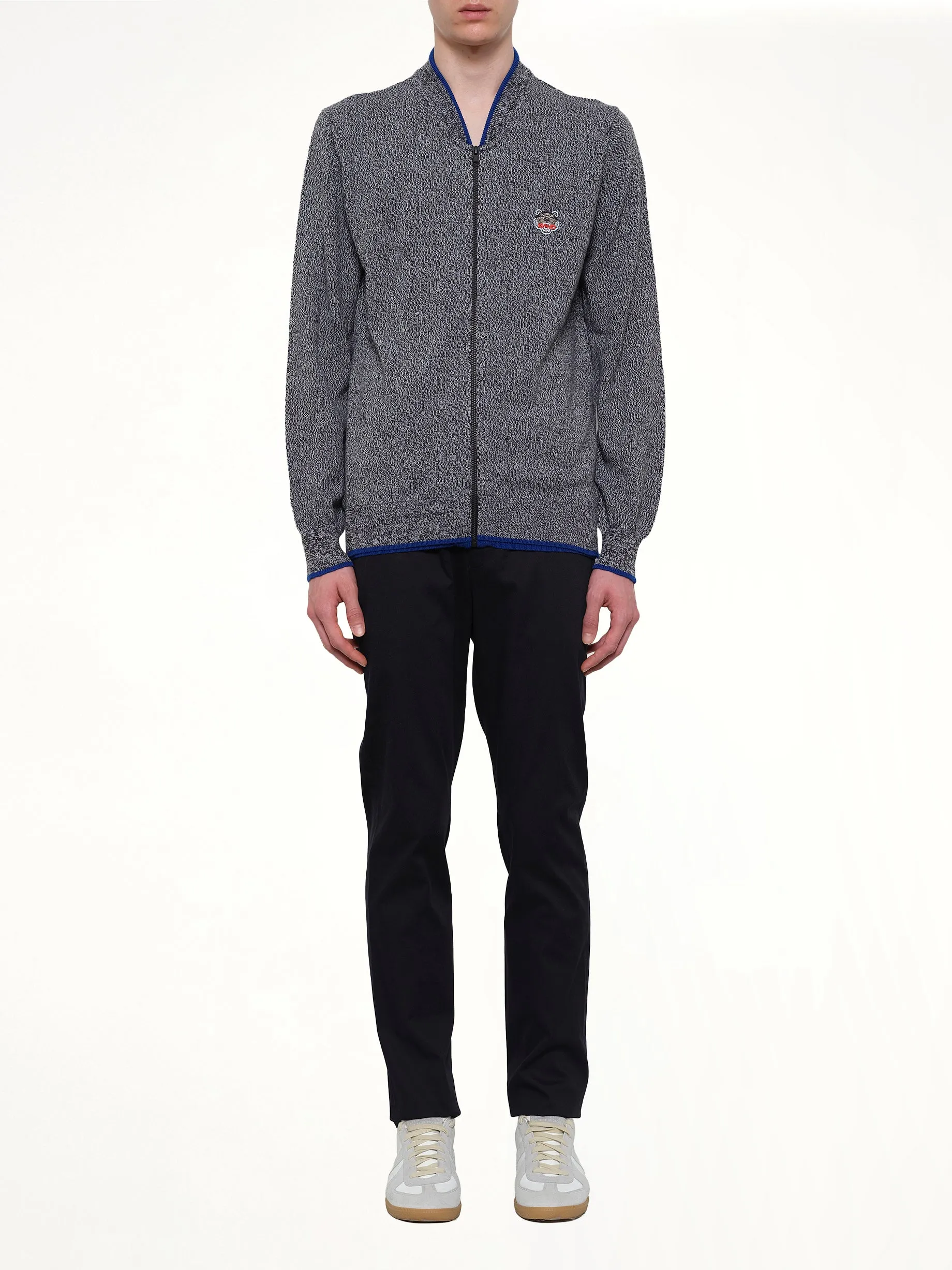 Tiger Zip Cardigan in Anthracite sold by MARAIS product image thumbnail 2