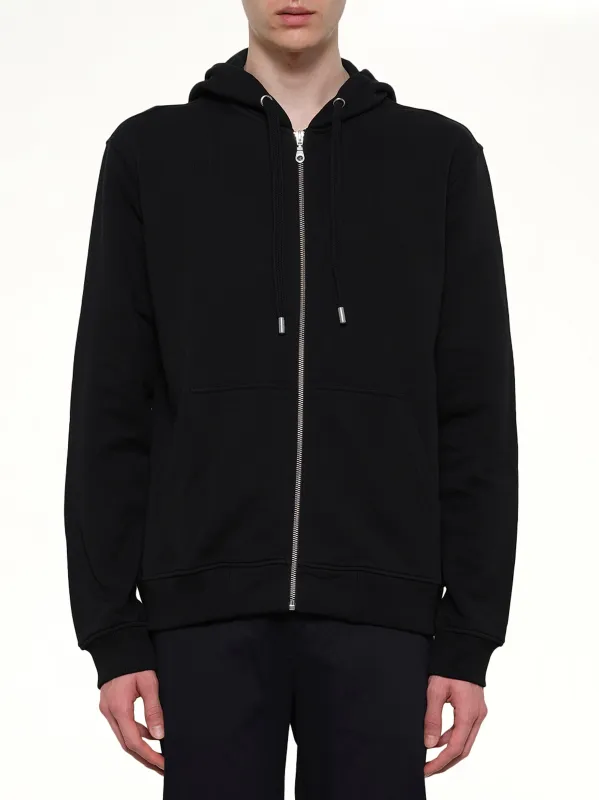 Logo Zip Hoodie in Black made by Kenzo