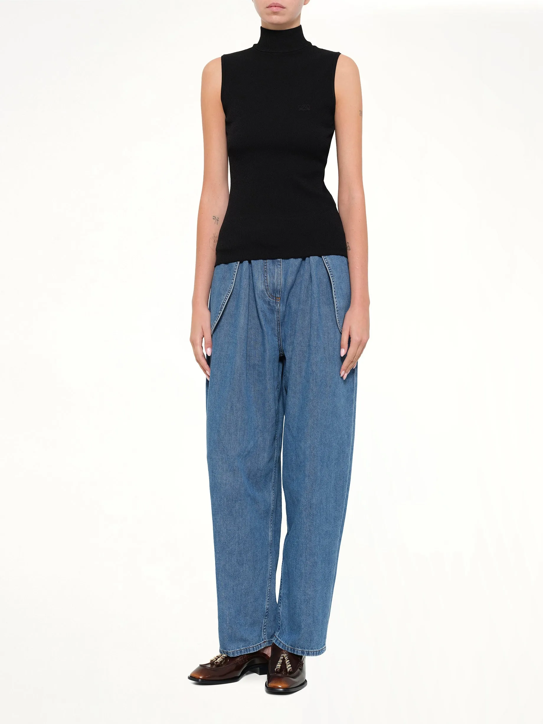 Sleeveless Top in Black sold by MARAIS product image thumbnail 4