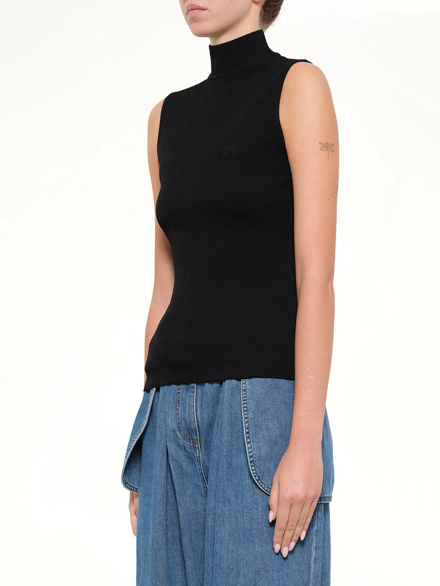 Sleeveless Top in Black sold by MARAIS product image thumbnail 3