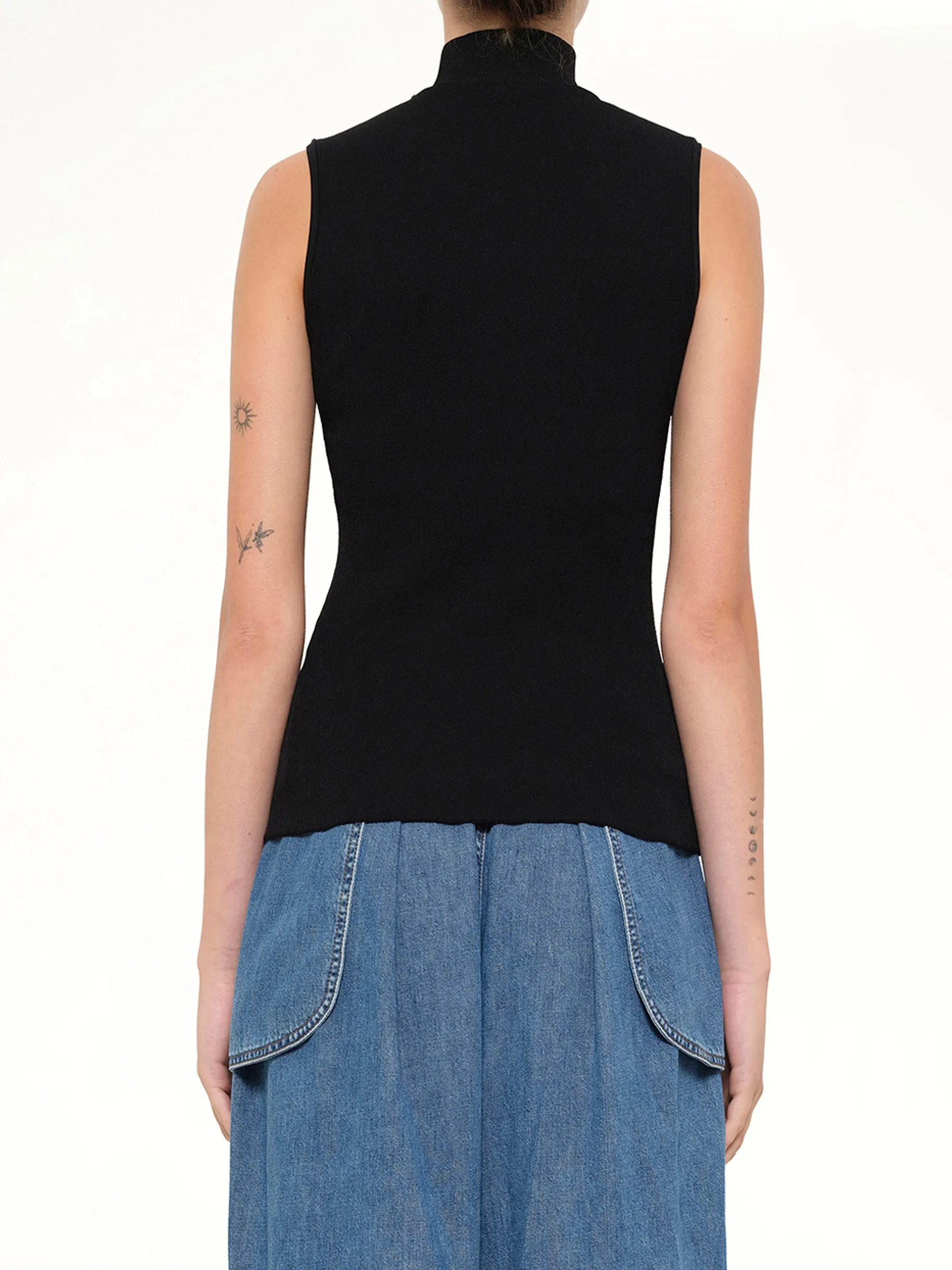 Sleeveless Top in Black sold by MARAIS product image thumbnail 5
