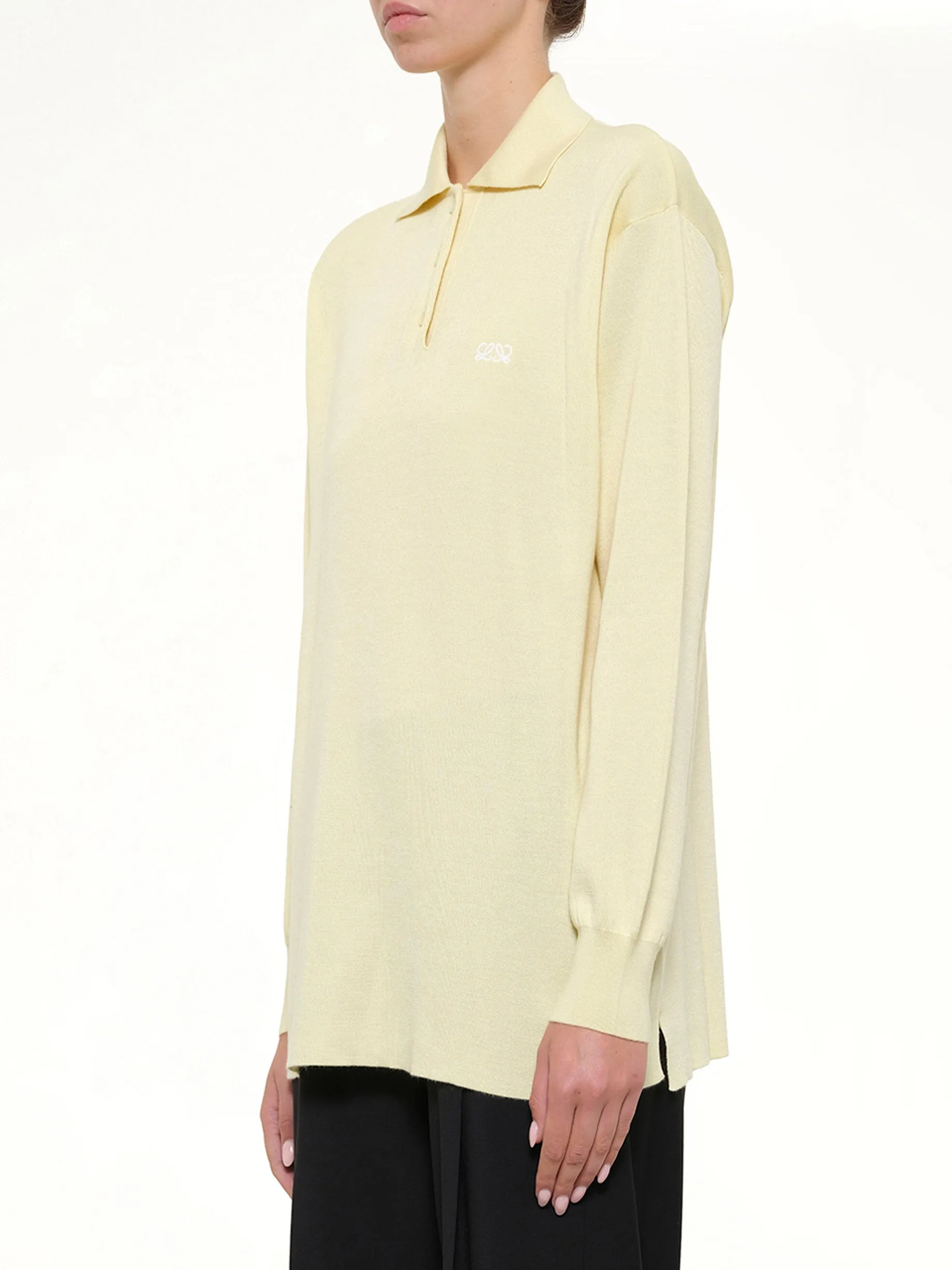 Polo Sweater in Light Yellow sold by MARAIS product image thumbnail 3