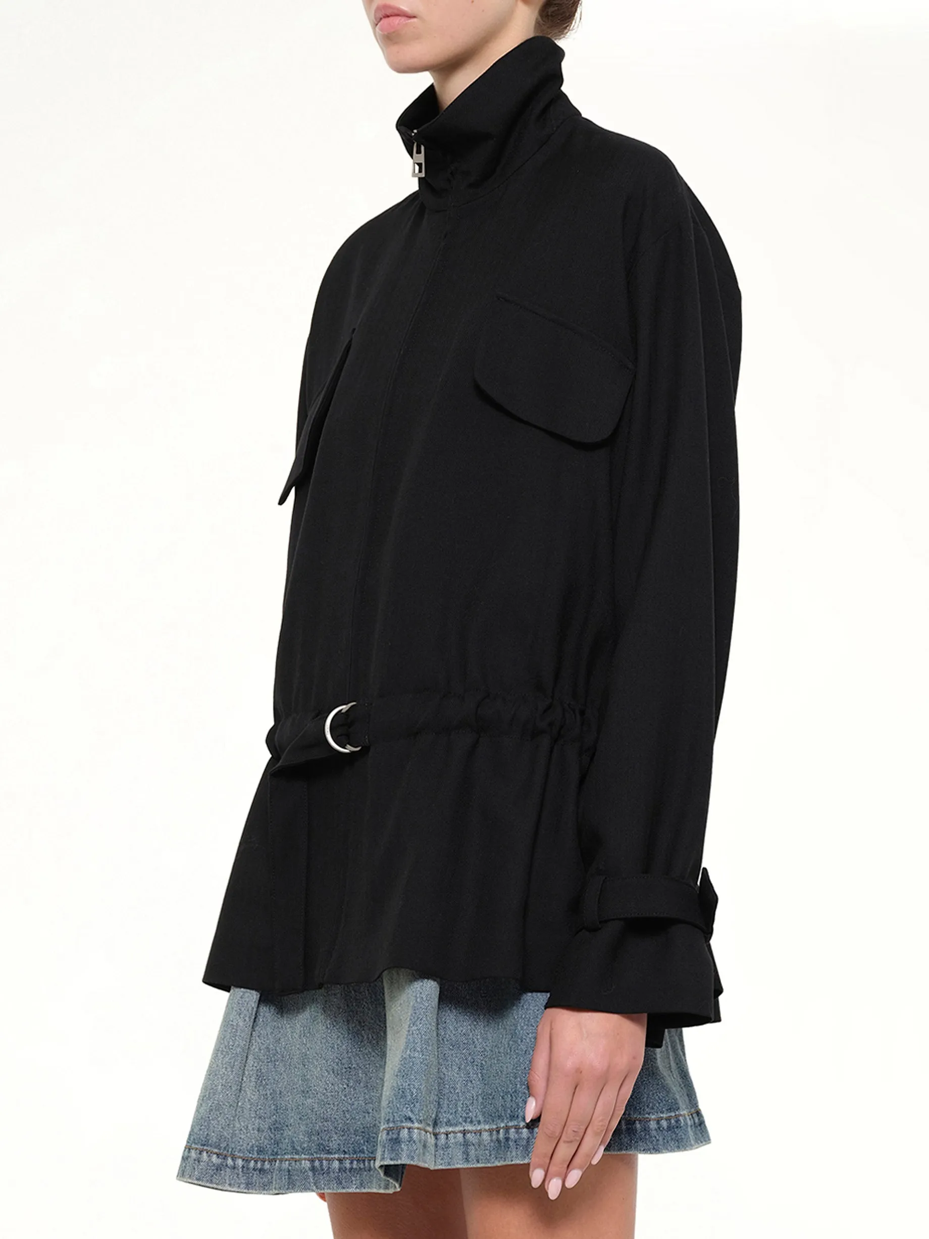 Belted Jacket in Black sold by MARAIS product image thumbnail 3