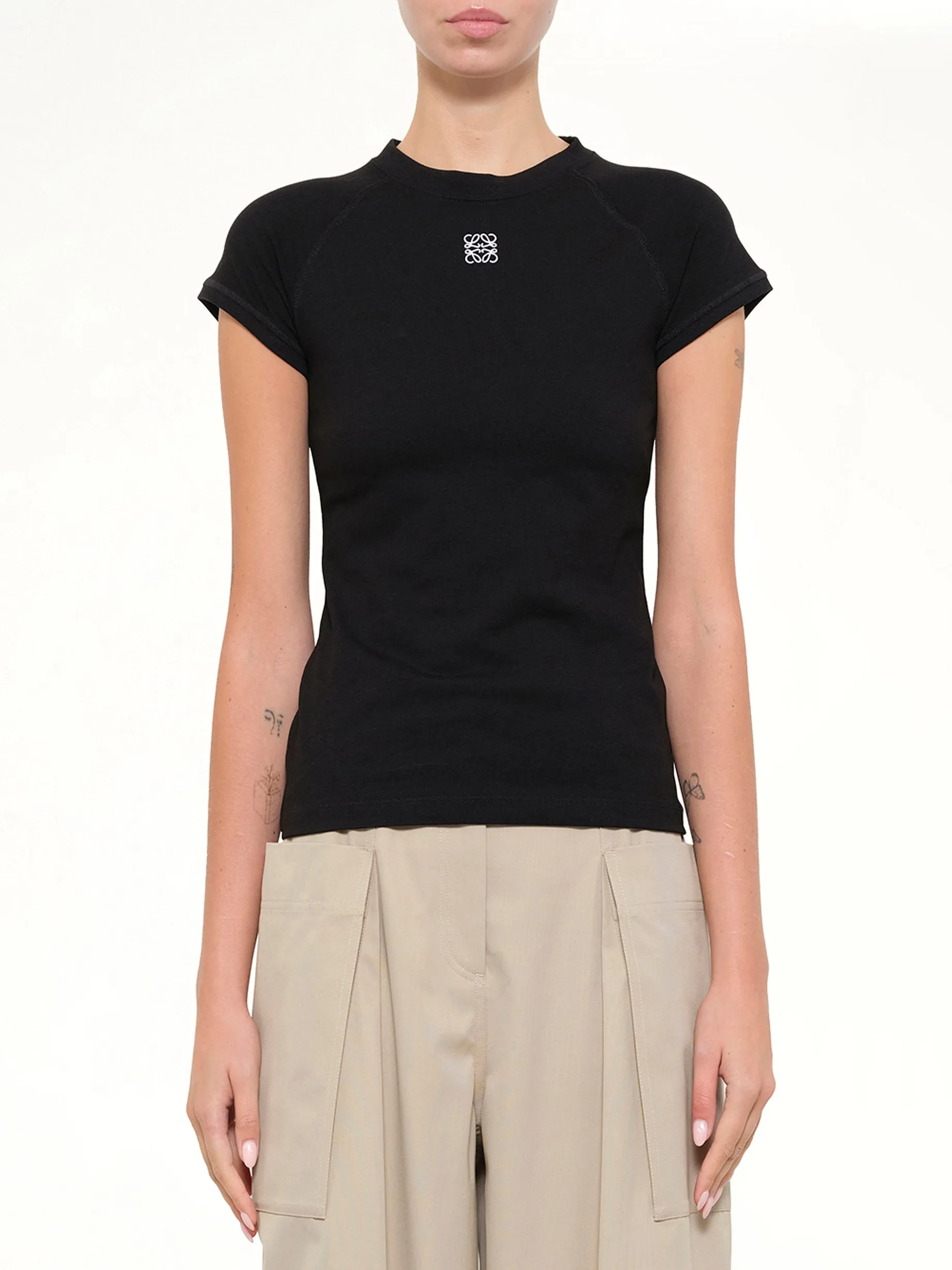 Small Fit T-Shirt in Black sold by MARAIS