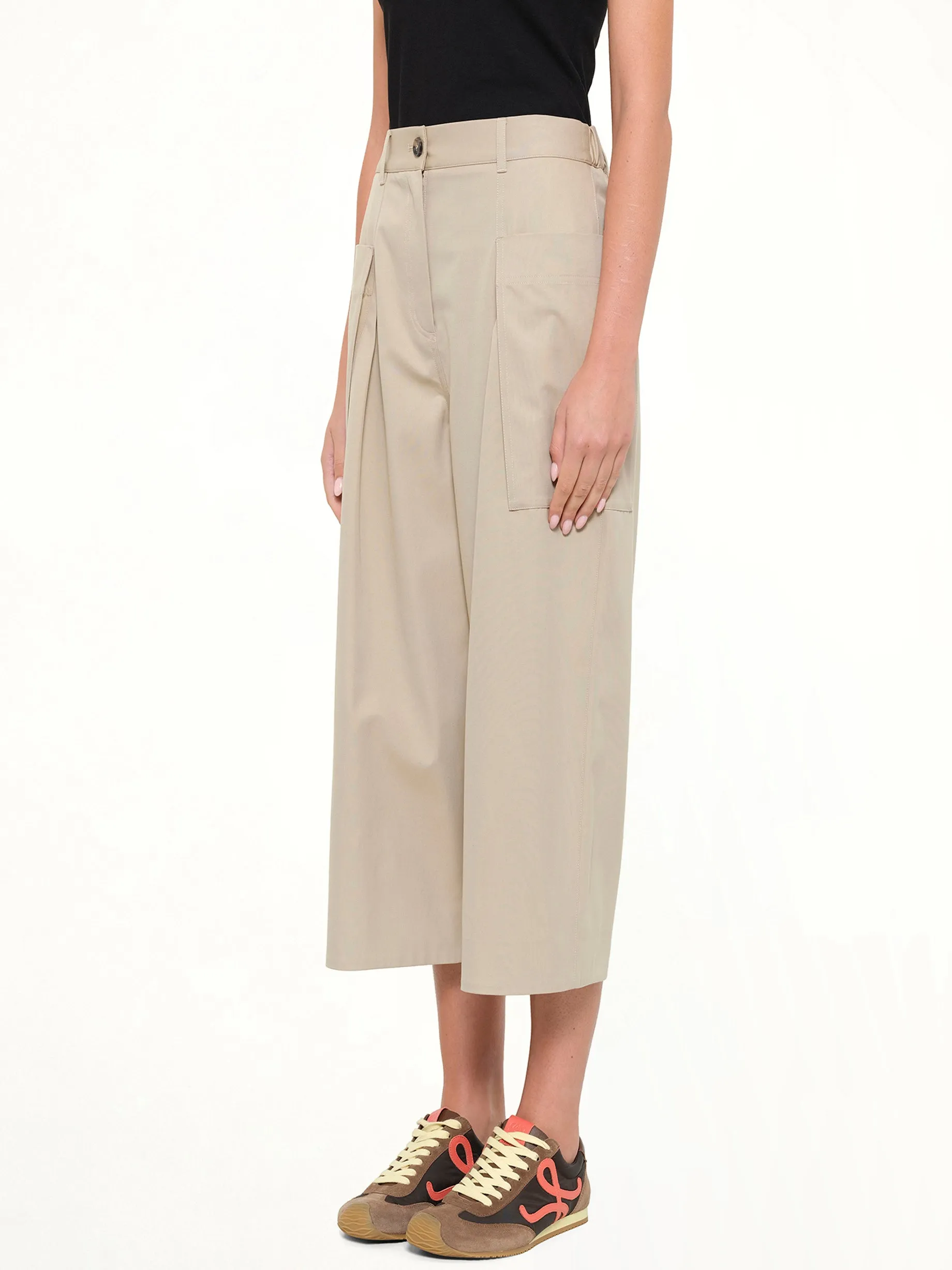 Cropped Trousers in Beige sold by MARAIS product image thumbnail 3