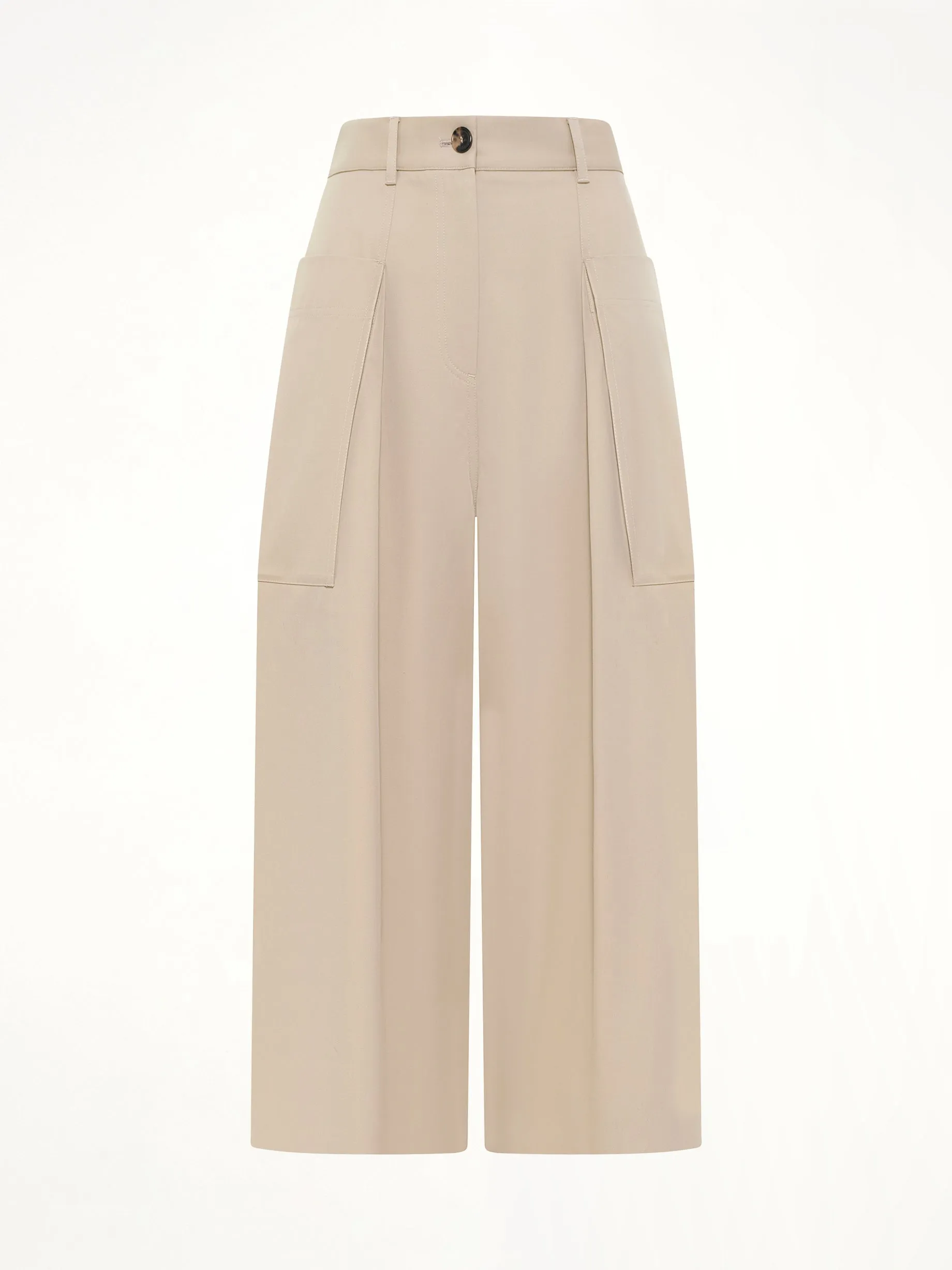 Cropped Trousers in Beige sold by MARAIS product image thumbnail 2
