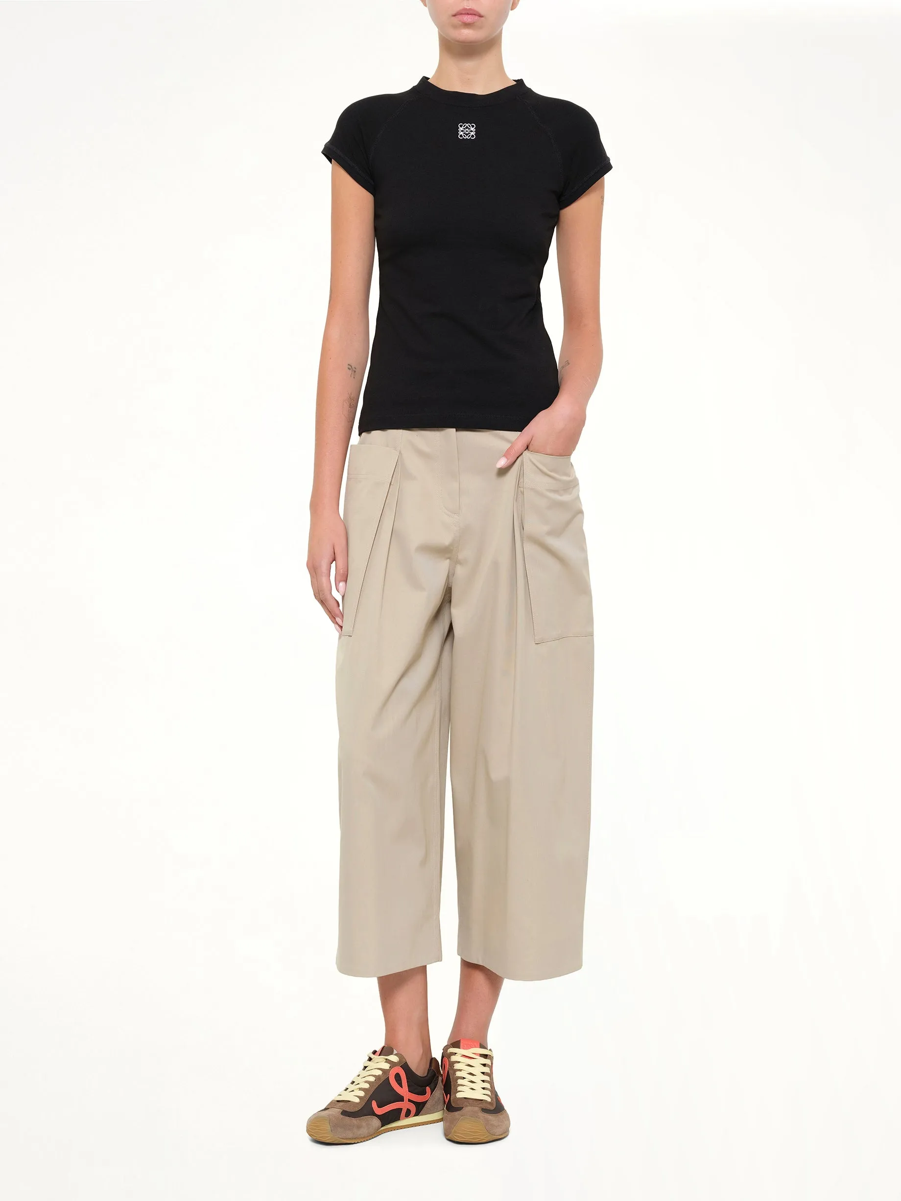 Cropped Trousers in Beige sold by MARAIS product image thumbnail 4