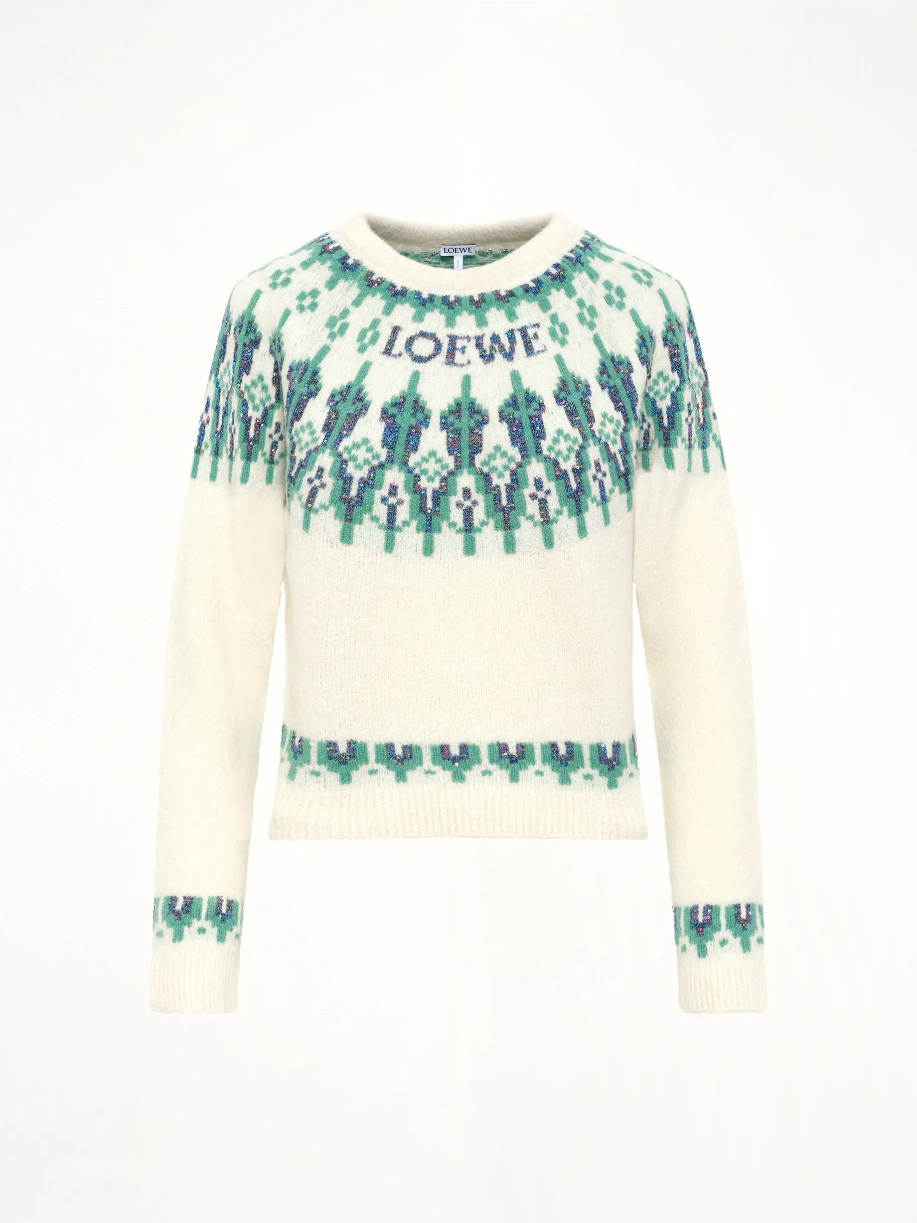 Sweater in White/Mint sold by MARAIS product image thumbnail 2