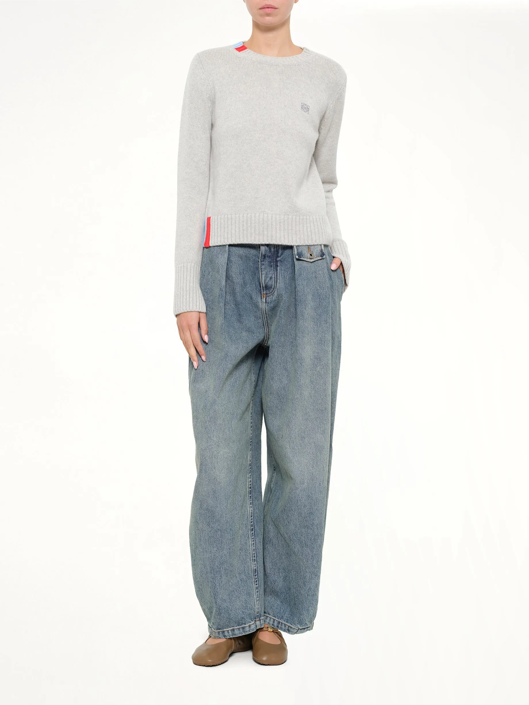Sweater in Light Blue/Multicolour sold by MARAIS product image thumbnail 4