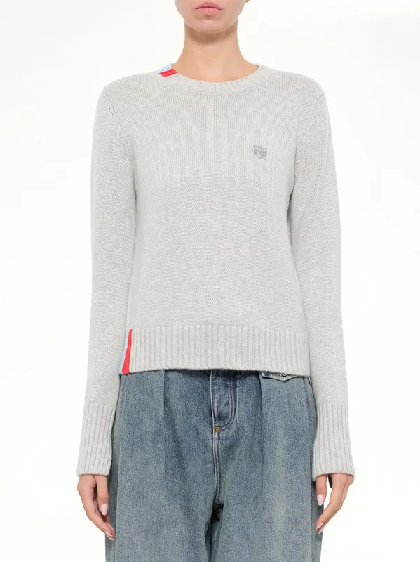 Sweater in Light Blue/Multicolour made by Loewe