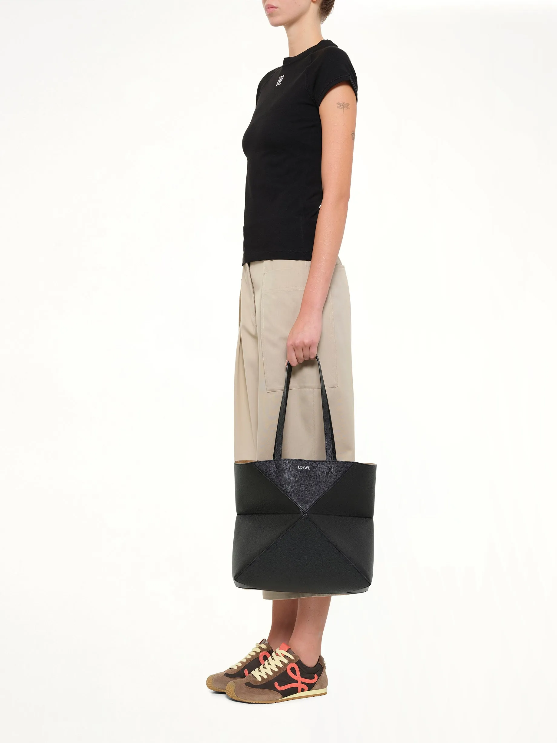 Puzzle Fold Tote Horizontal M in Black sold by MARAIS product image thumbnail 4