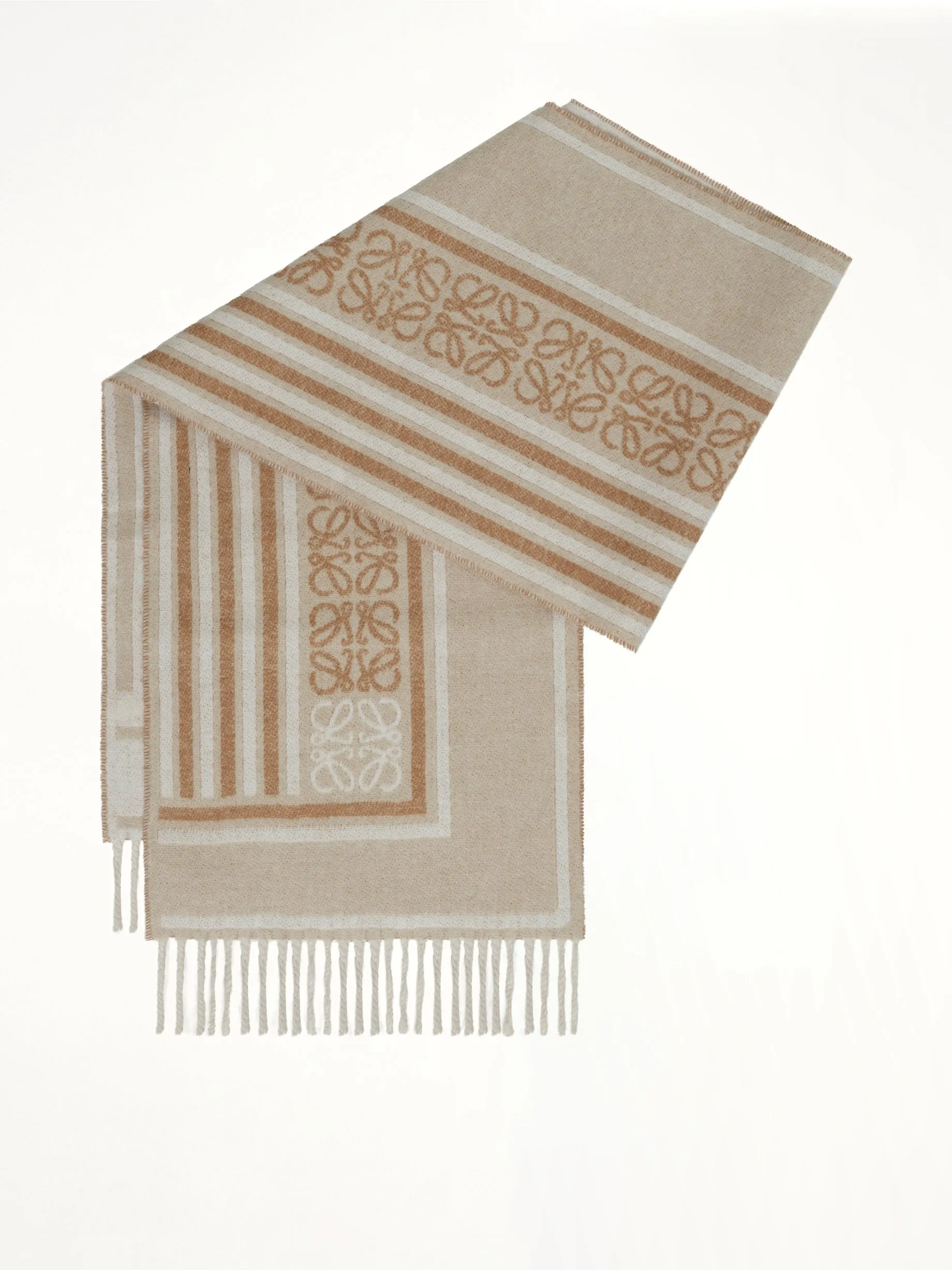 Wool Scarf in Light Beige sold by MARAIS product image thumbnail 2