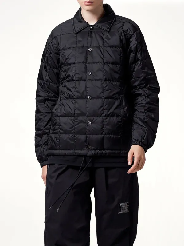 Down Coach Jacket in Black made by Taion