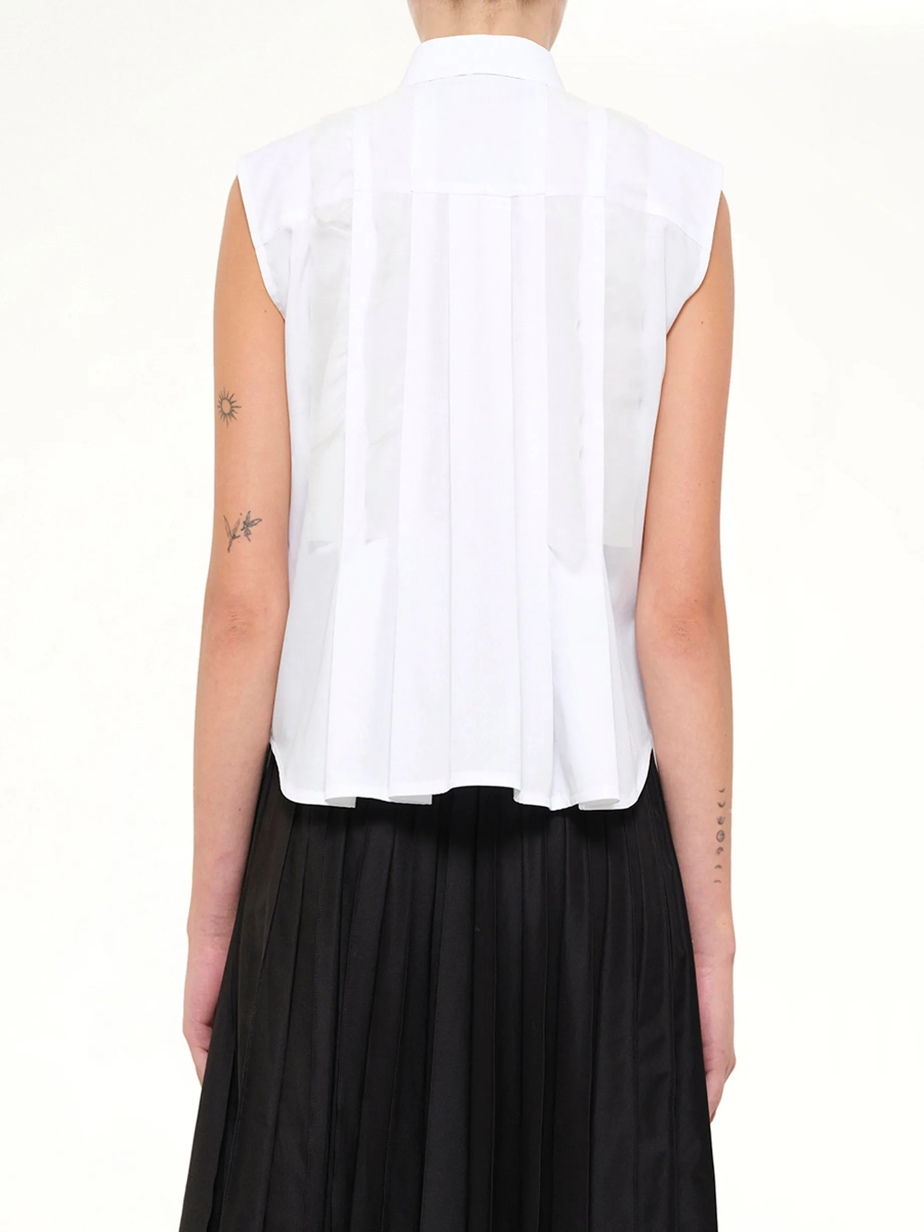 SS Poplin Shirt in Off White sold by MARAIS product image thumbnail 5