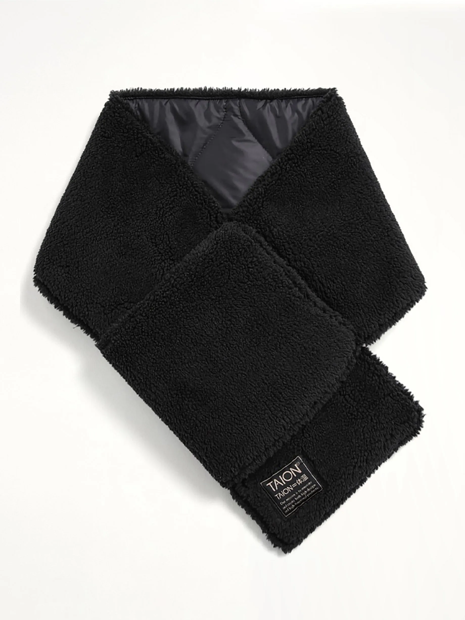Military Reversible Down Scarf in Black sold by MARAIS product image thumbnail 2