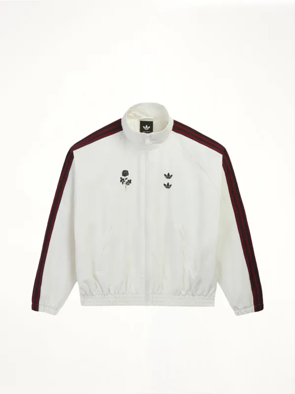 Adidas x WC Woven Track Top in Off White made by Willy Chavarria