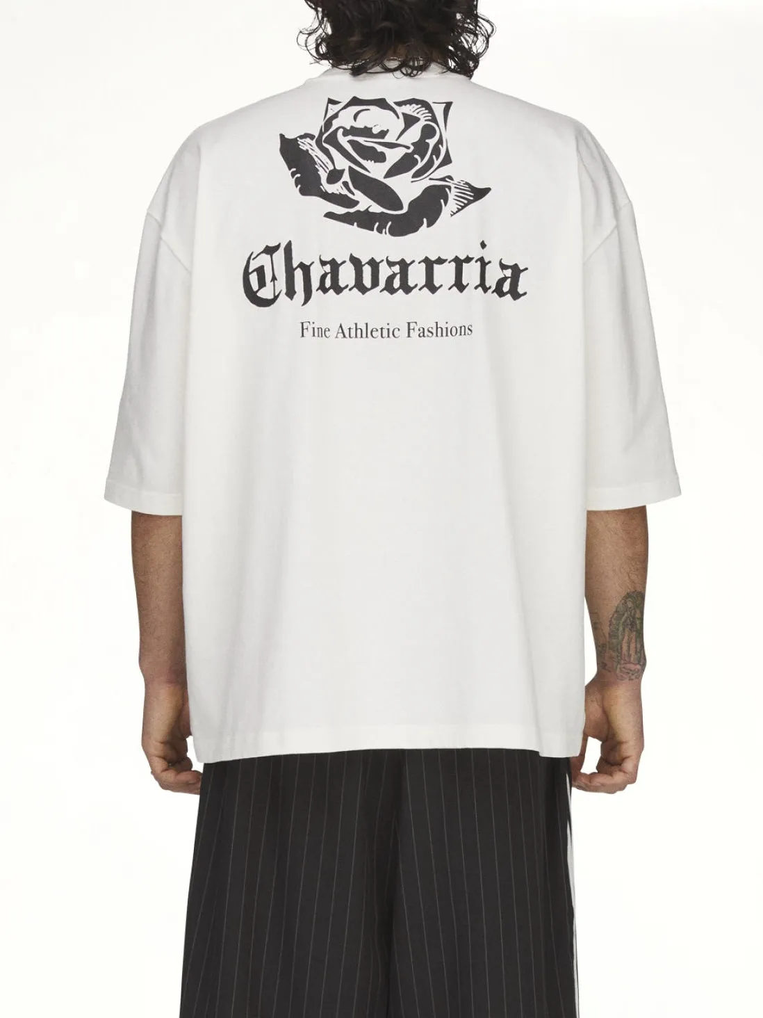 Adidas x Chavarria Logo SS T-Shirt in Off White sold by MARAIS product image thumbnail 5