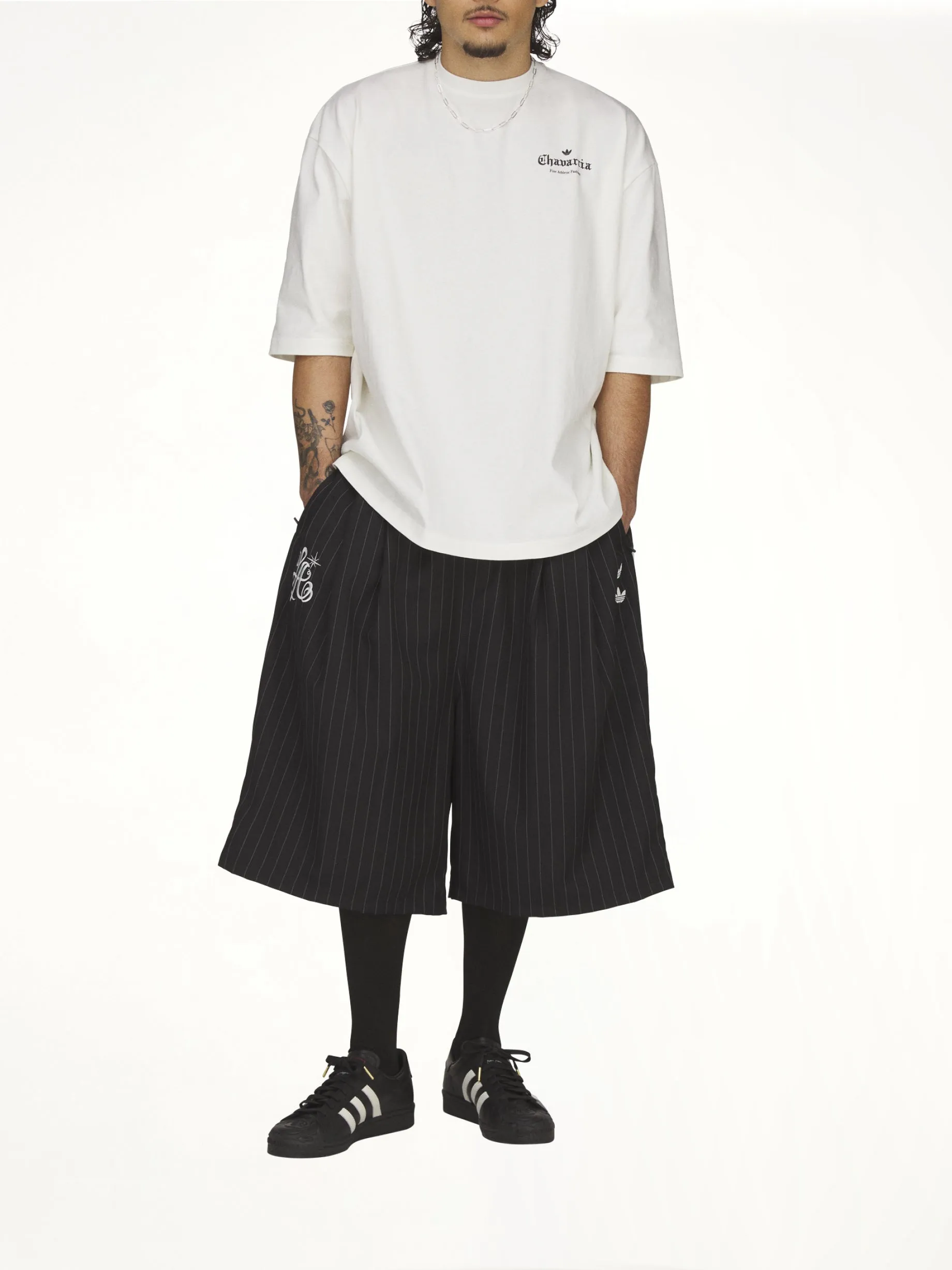 Adidas x Chavarria Logo SS T-Shirt in Off White sold by MARAIS product image thumbnail 4
