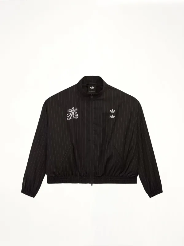 Adidas x WC Pinstripe Jacket in Black/White made by Willy Chavarria