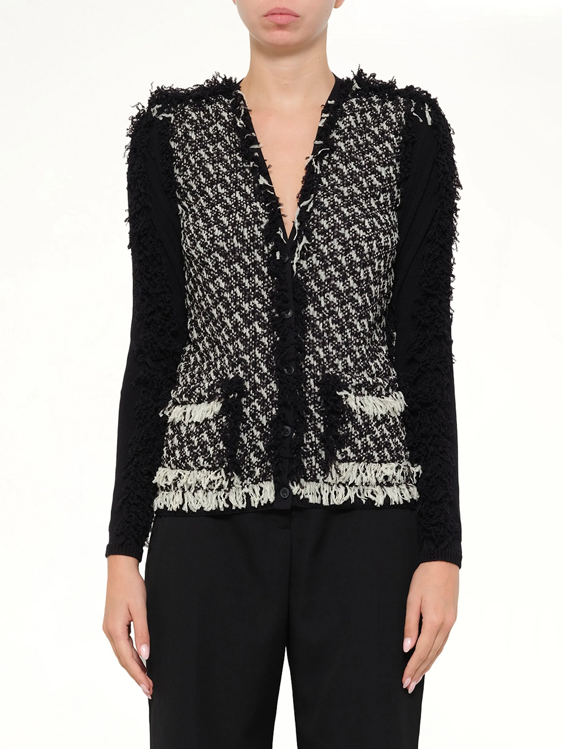 Lanvin Knitted Jacket in Black sold by MARAIS