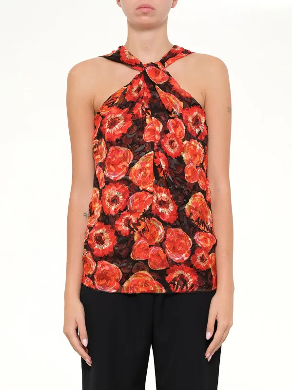 Lanvin Top in Red made by Lanvin