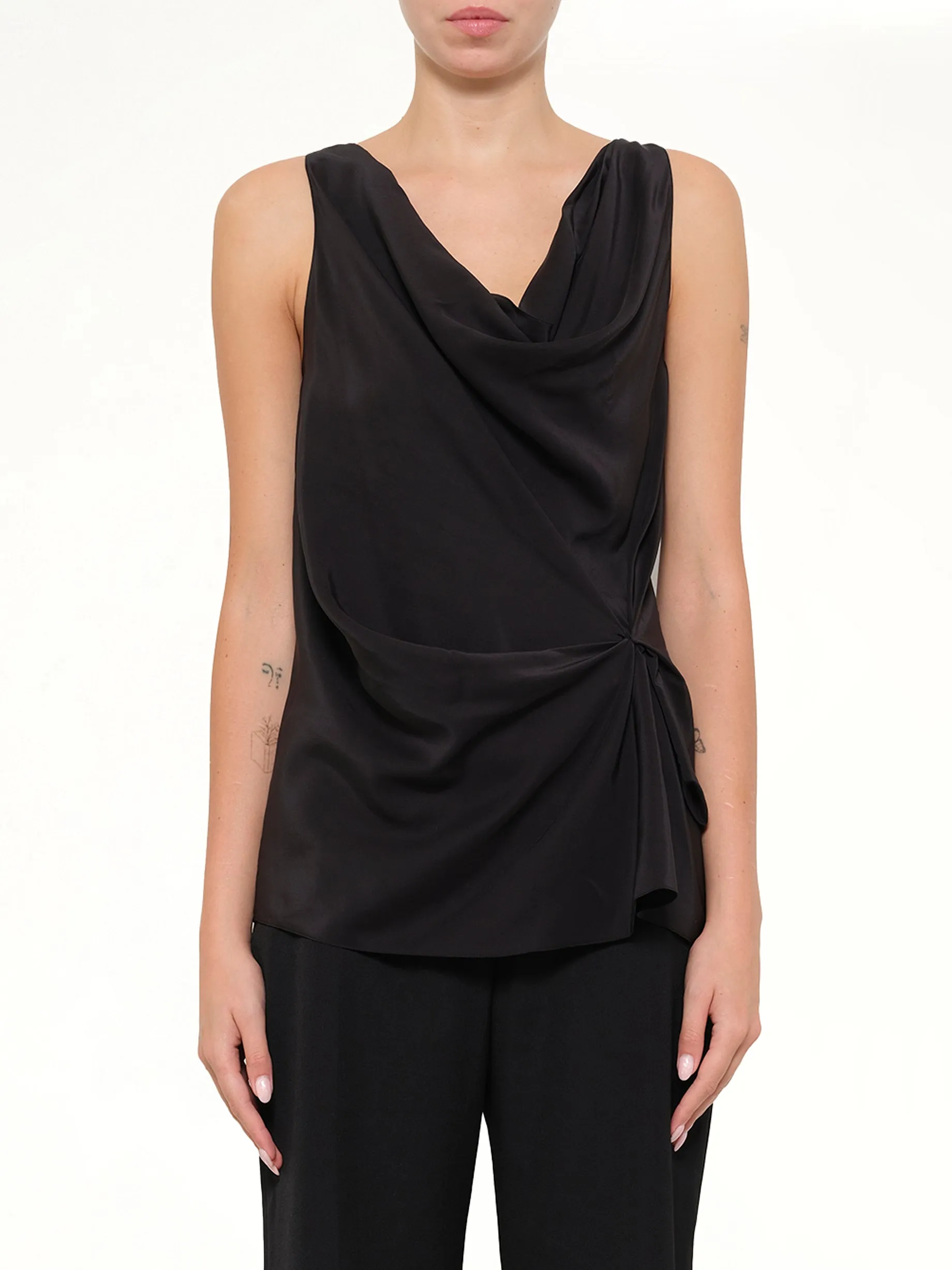 Lanvin Top in Black sold by MARAIS