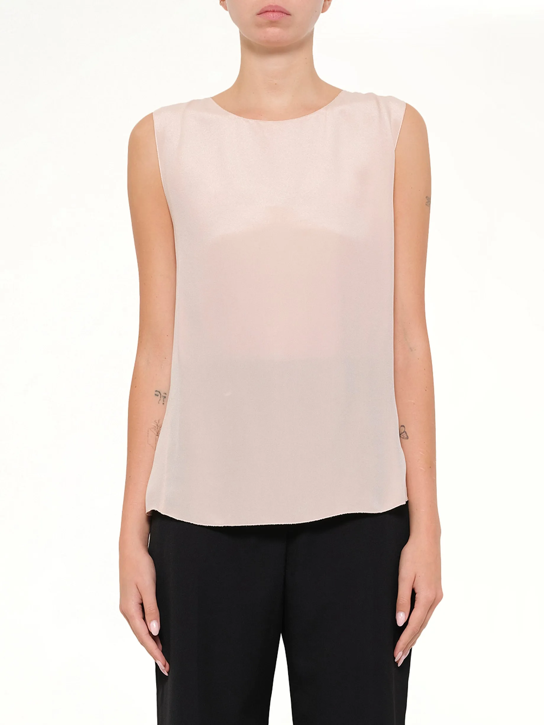 Silk Top in Blush sold by MARAIS
