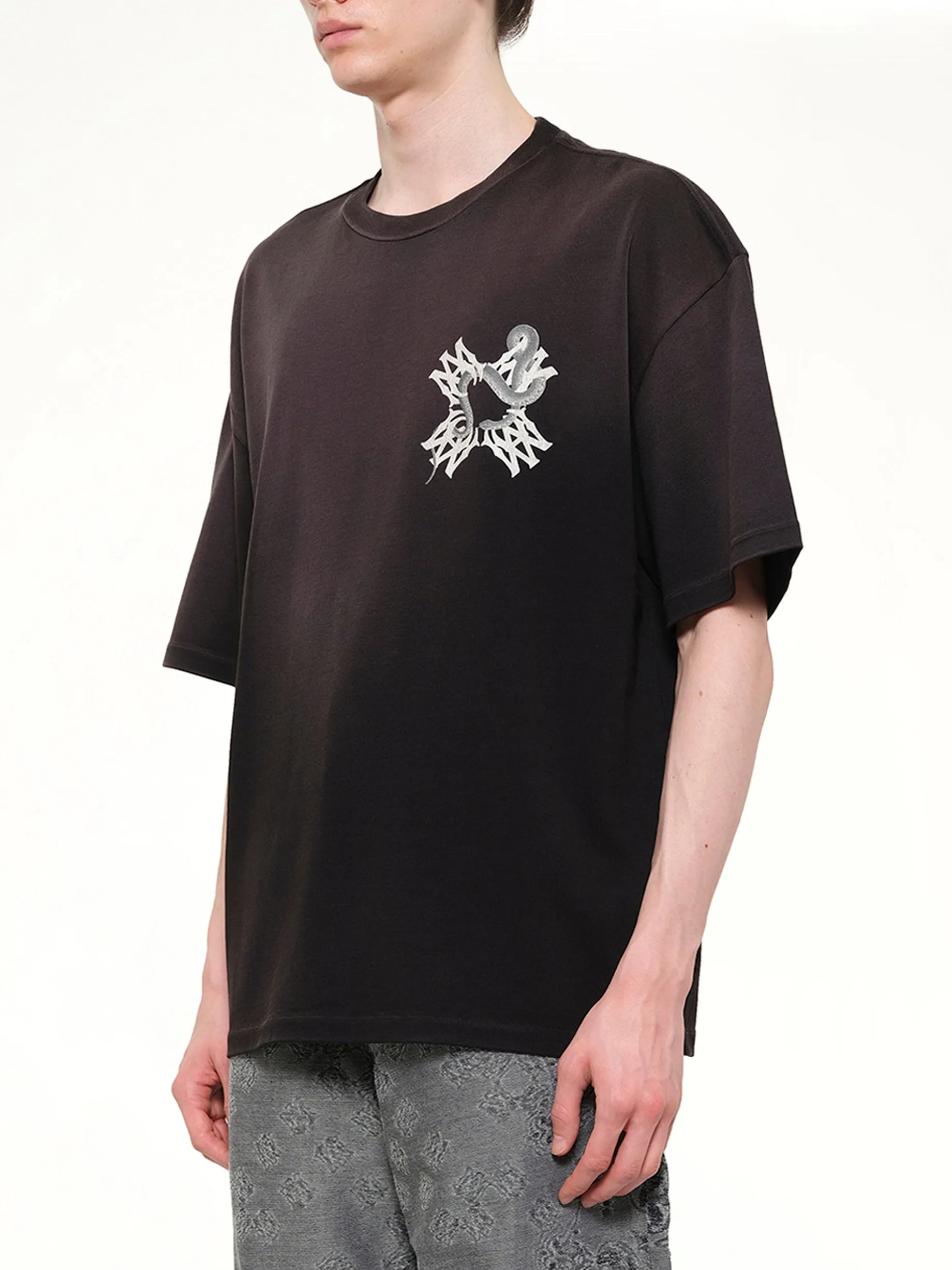 MA Quad Snake Oversized T-Shirt in Black sold by MARAIS product image thumbnail 3