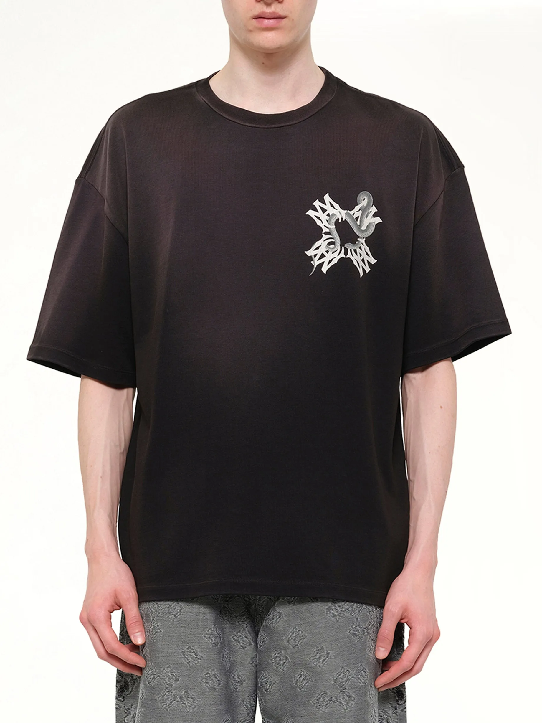 MA Quad Snake Oversized T-Shirt in Black sold by MARAIS
