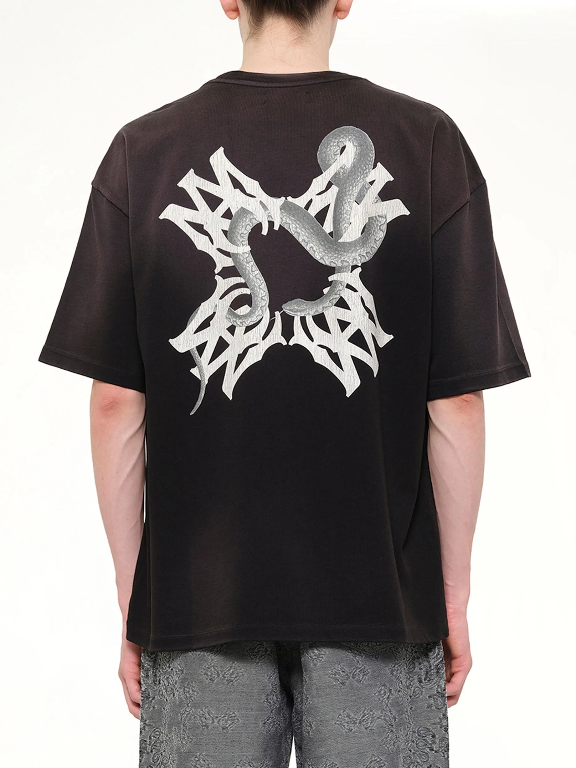 MA Quad Snake Oversized T-Shirt in Black sold by MARAIS product image thumbnail 5