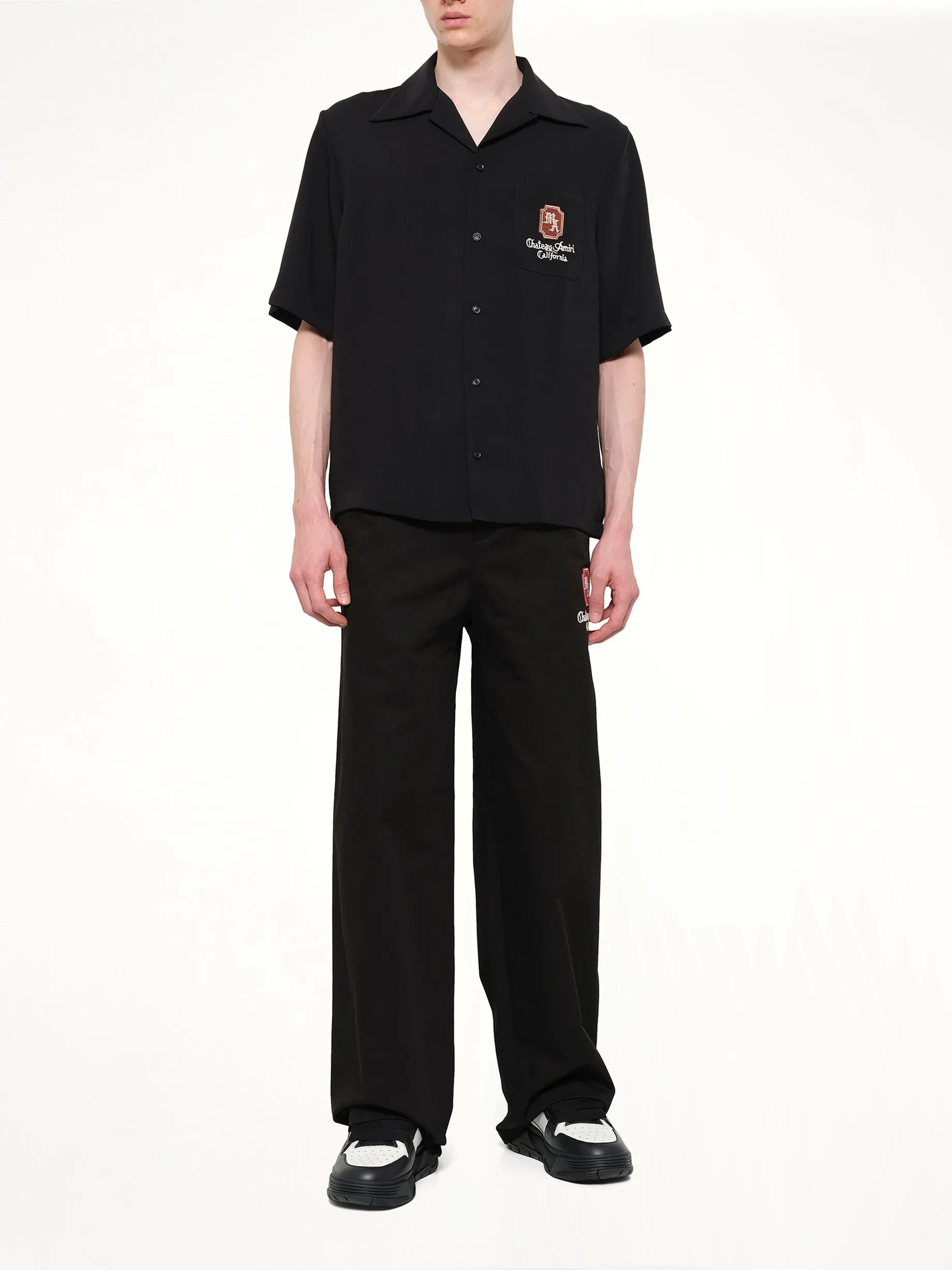 MA Chateau Camp Shirt in Black sold by MARAIS product image thumbnail 4