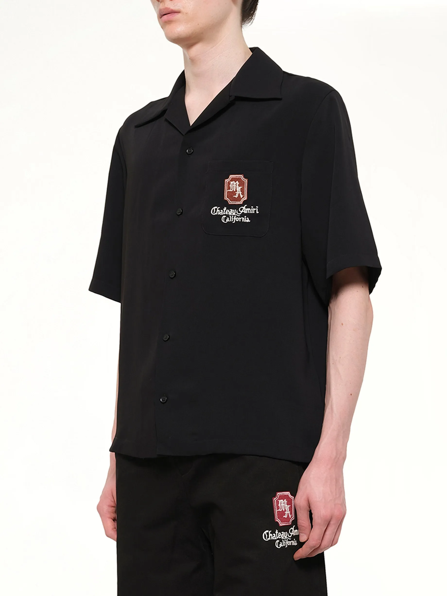 MA Chateau Camp Shirt in Black sold by MARAIS product image thumbnail 3