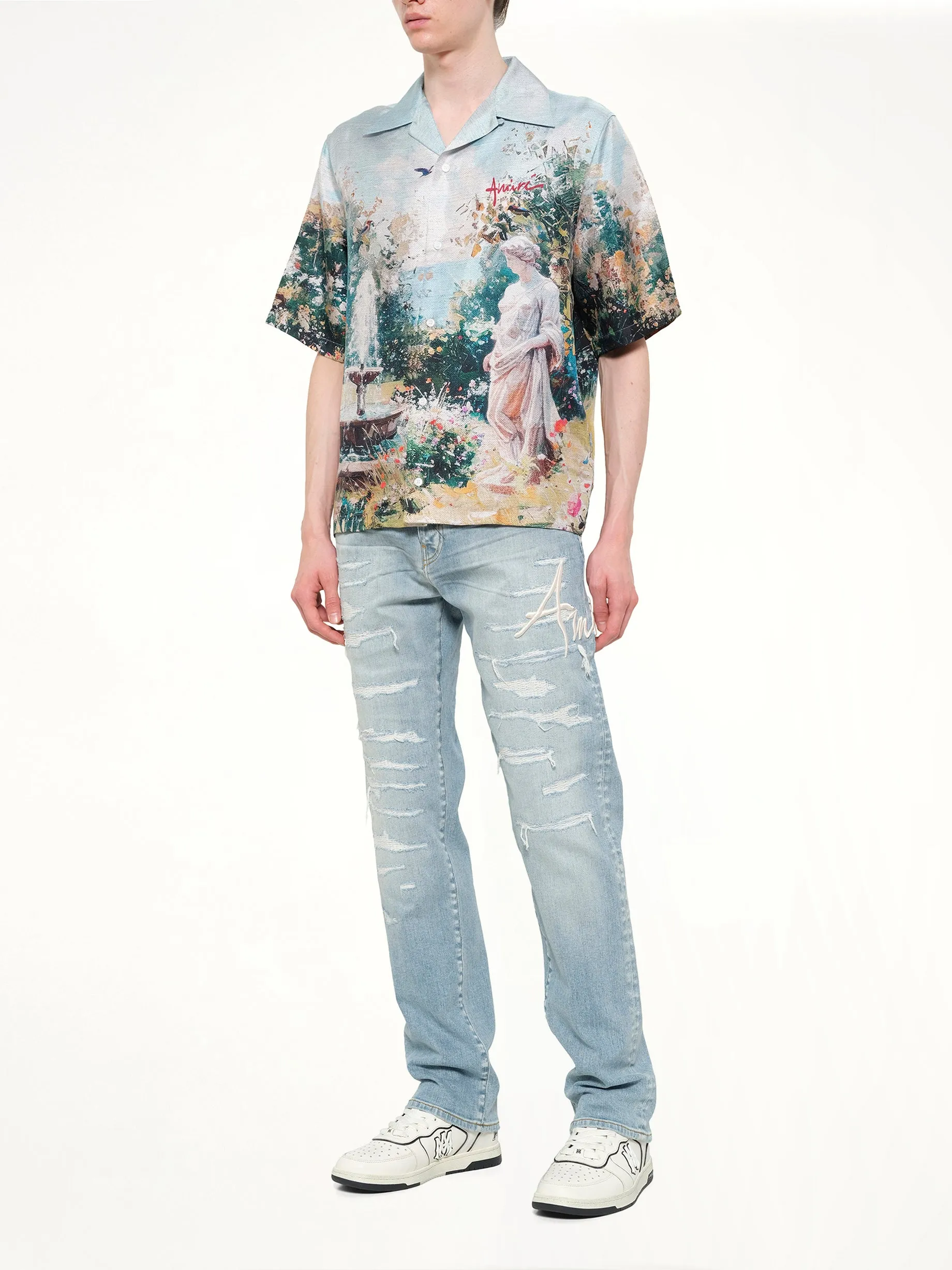 Chateau Fountain Camp Shirt in Multicolour sold by MARAIS product image thumbnail 4
