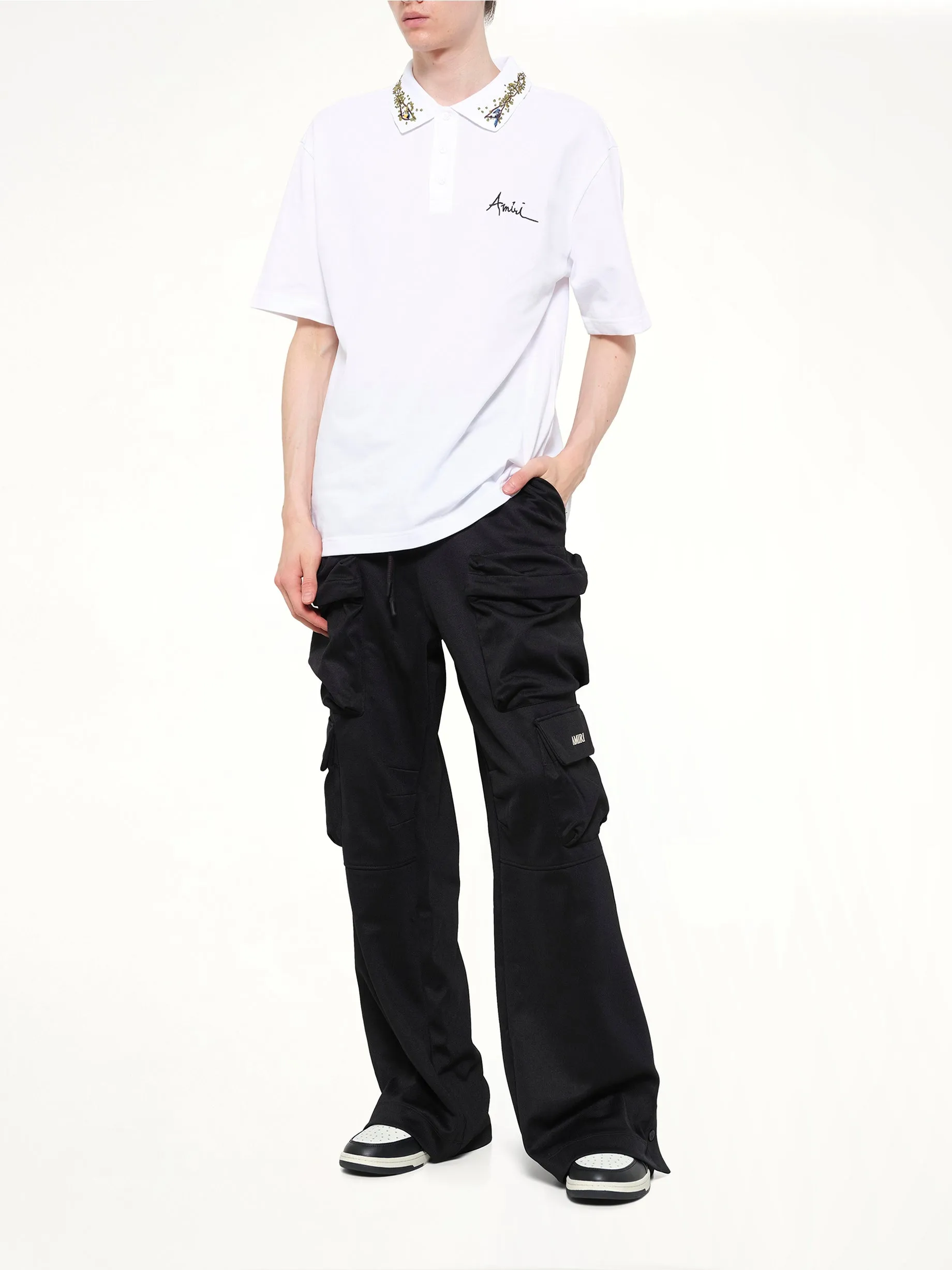 Cargo Track Pants in Black sold by MARAIS product image thumbnail 4