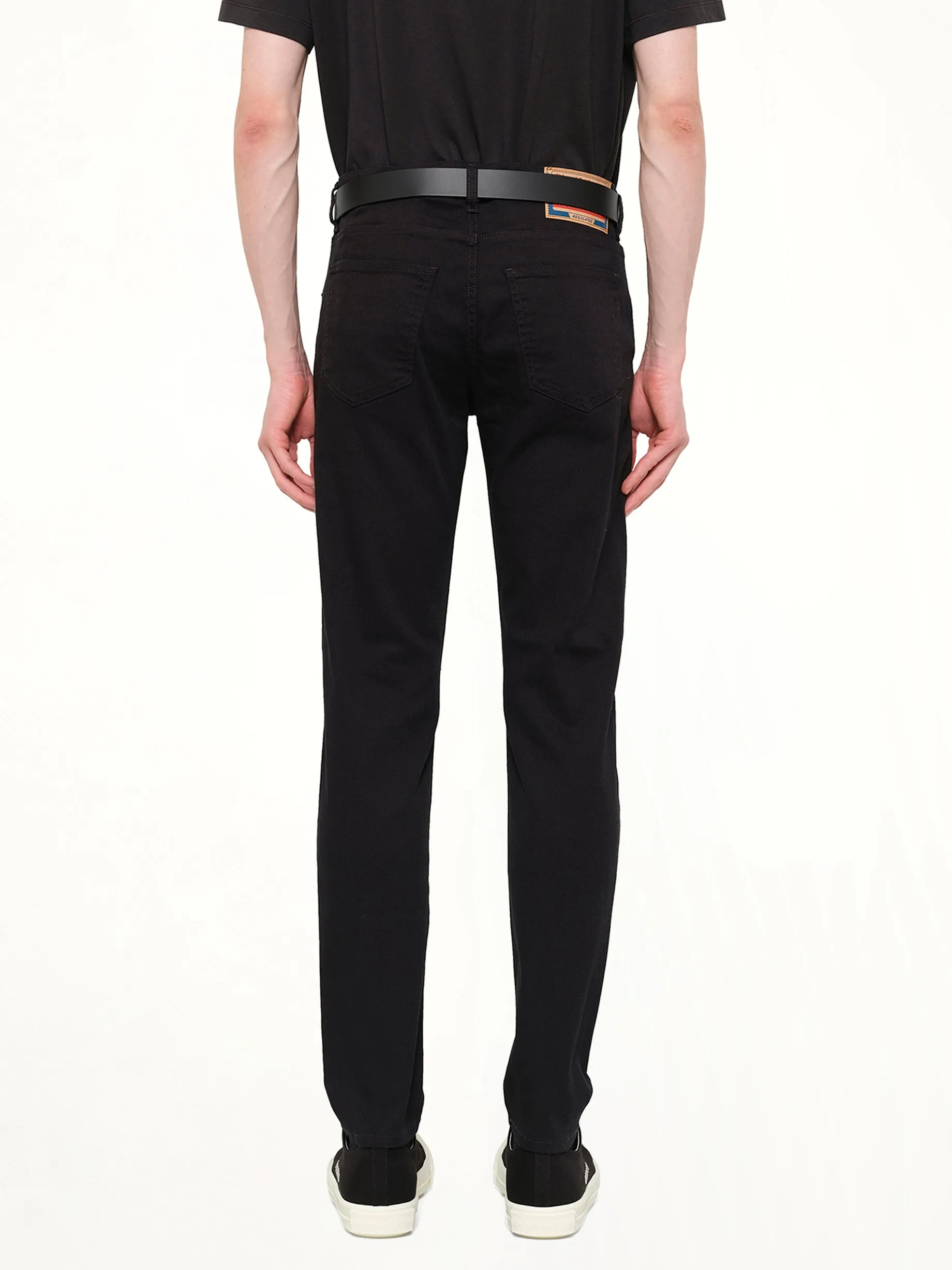 2019 D-STRUKT Slim Jeans in Black sold by MARAIS product image thumbnail 5