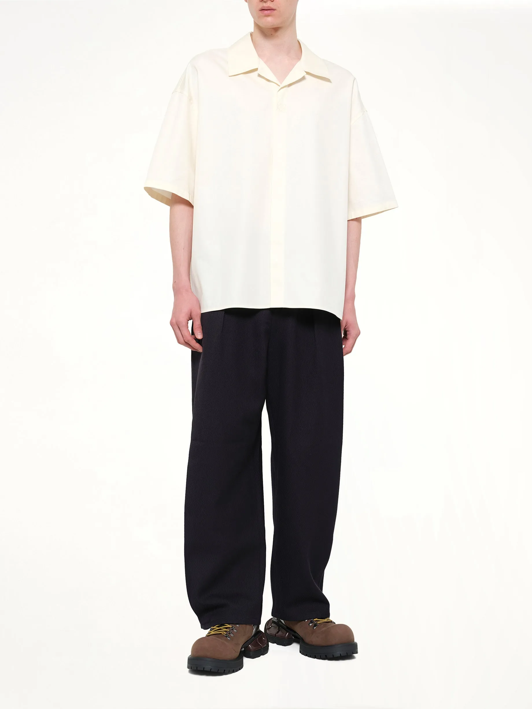 Short Sleeve Shirt in White sold by MARAIS product image thumbnail 4