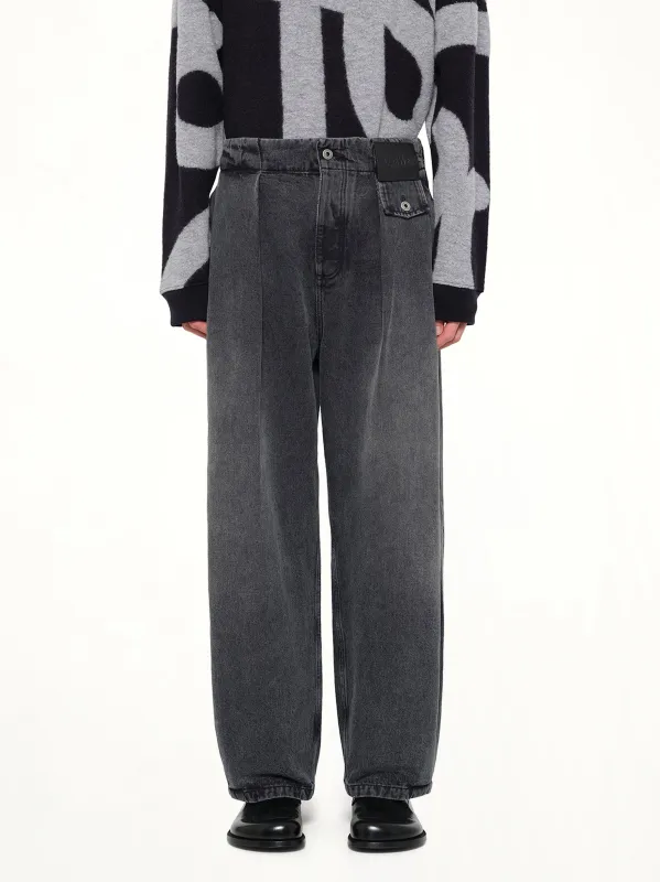 Belted Jeans AF in Black made by Loewe