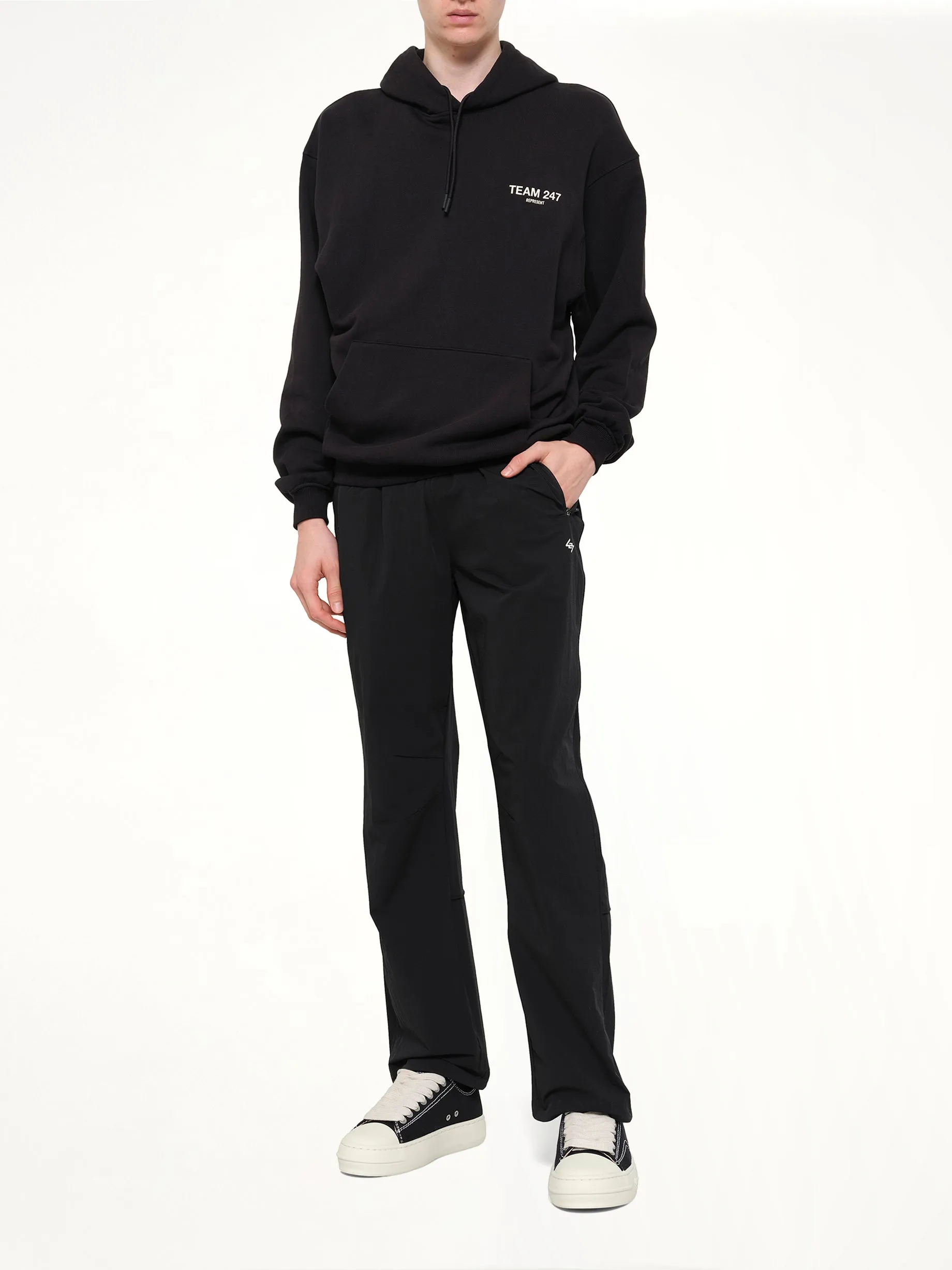 Team 247 Straight Leg Track Pant in Jet Black sold by MARAIS product image thumbnail 4