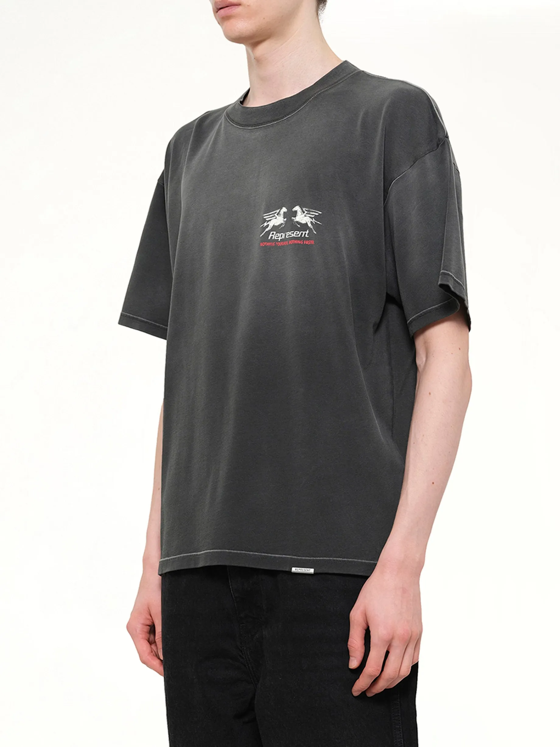 24 Hour Service T-Shirt in Stained Black sold by MARAIS product image thumbnail 3