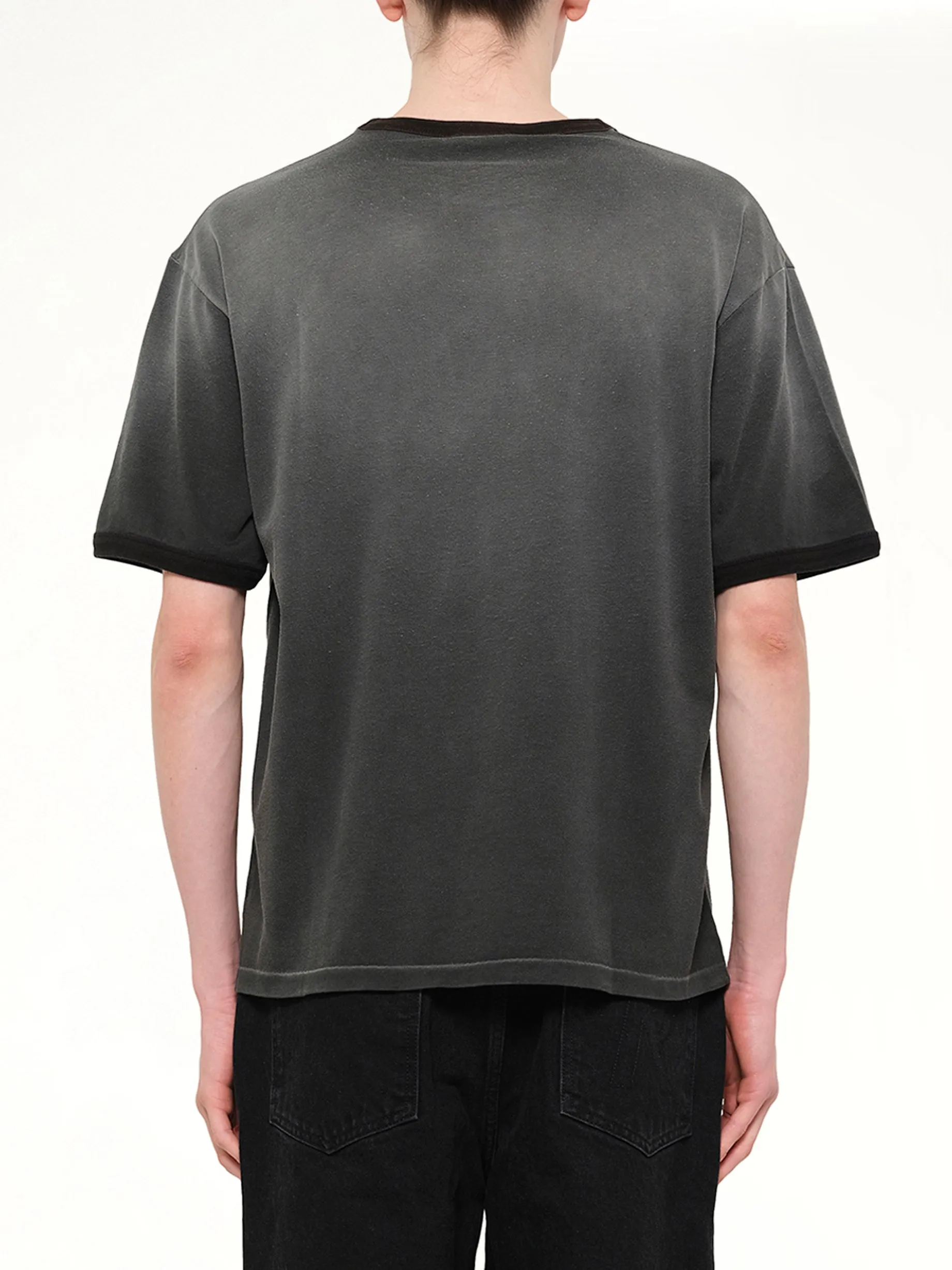 Represent Ringer T-Shirt in Stained Black sold by MARAIS product image thumbnail 5