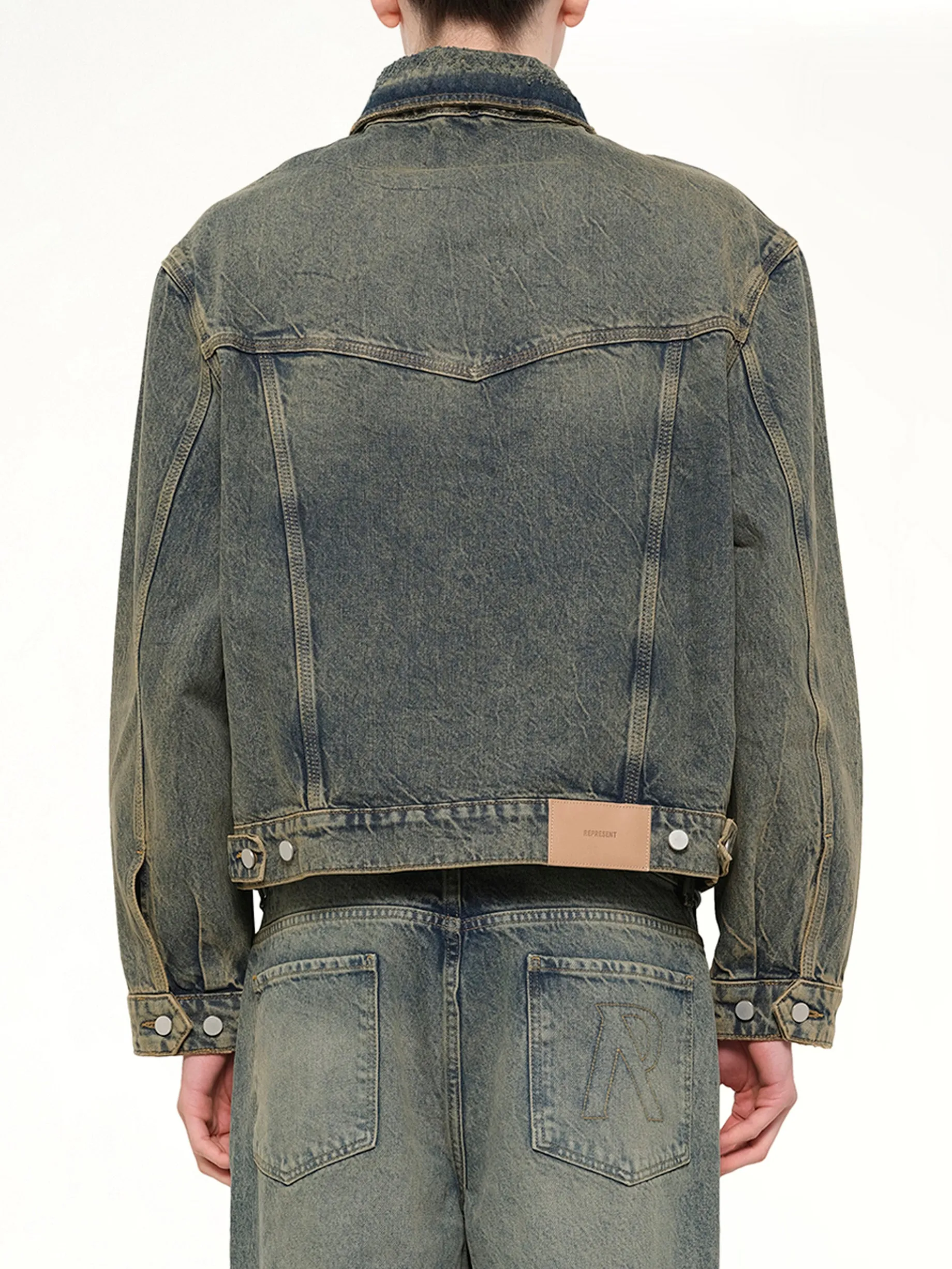 Denim Trucker in Blue Cream sold by MARAIS product image thumbnail 5