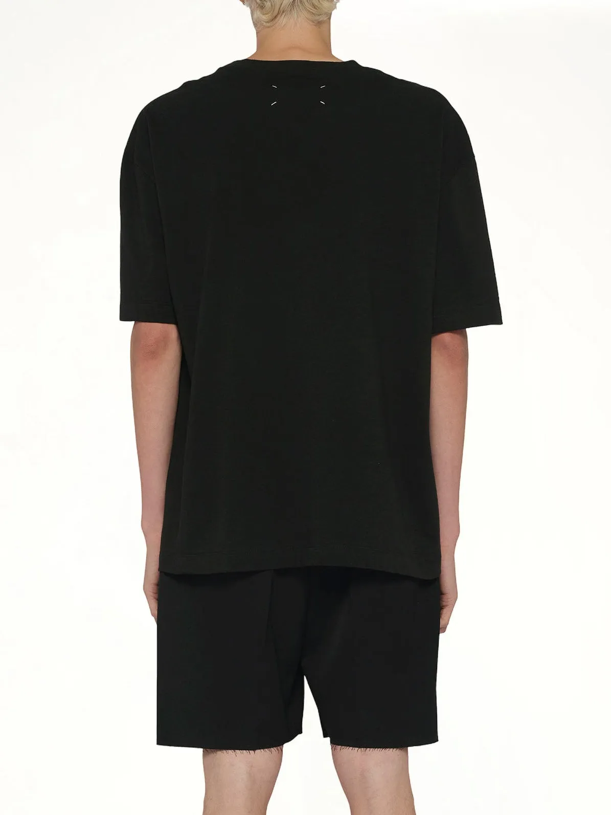 Slubby Logo T-Shirt in Washed Black sold by MARAIS product image thumbnail 5