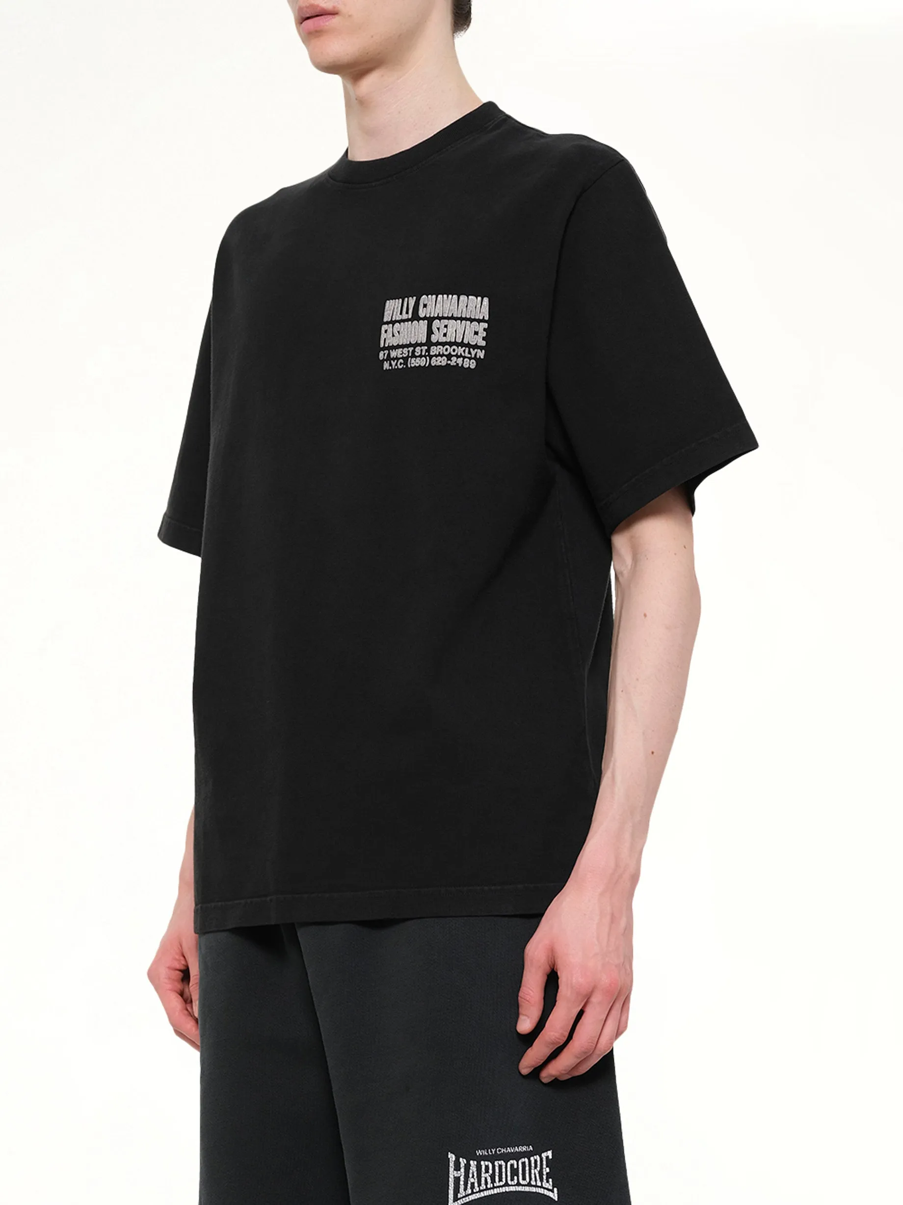 "Fashion Services" Standard T-Shirt in Black sold by MARAIS product image thumbnail 3