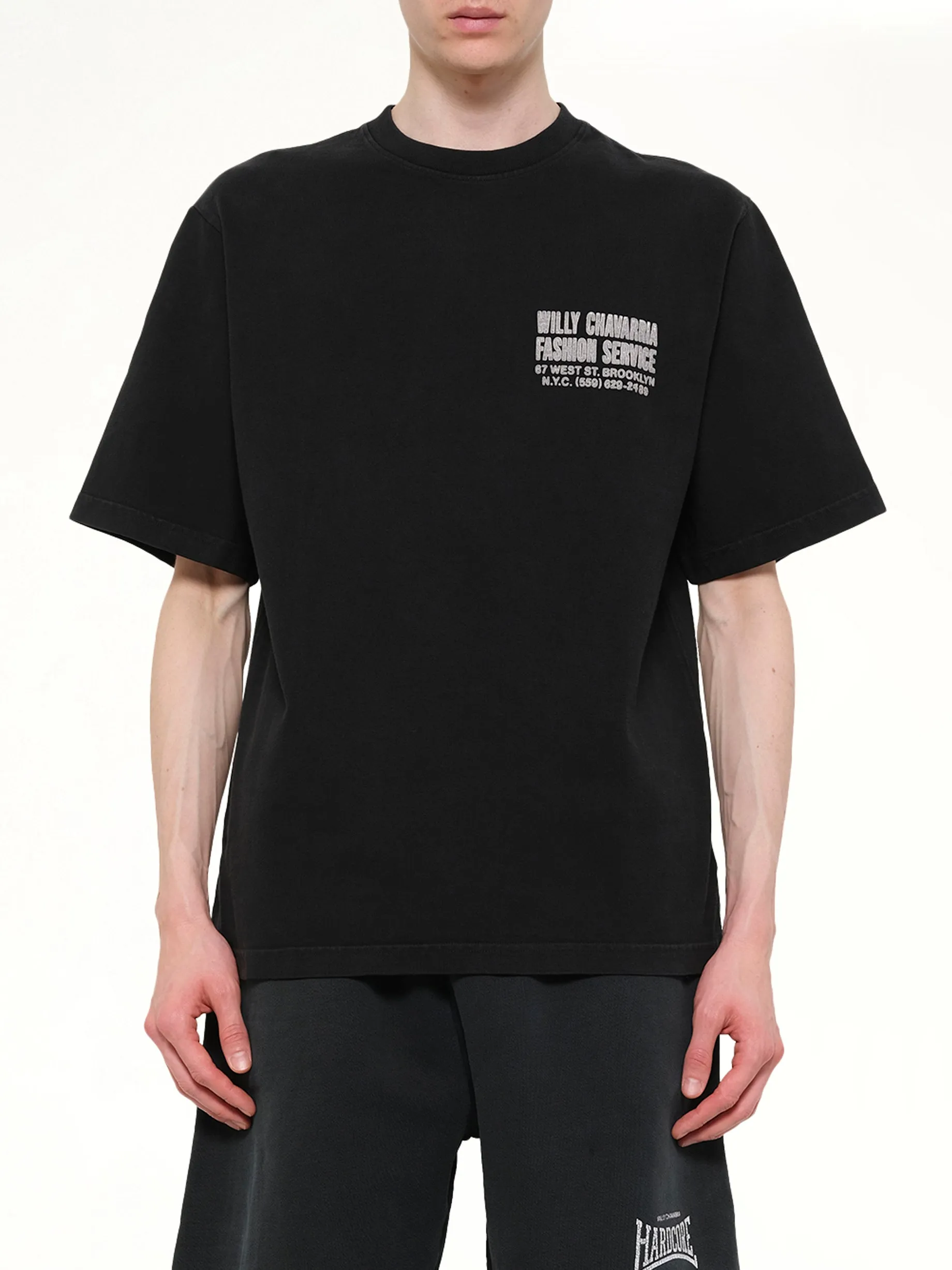 "Fashion Services" Standard T-Shirt in Black sold by MARAIS